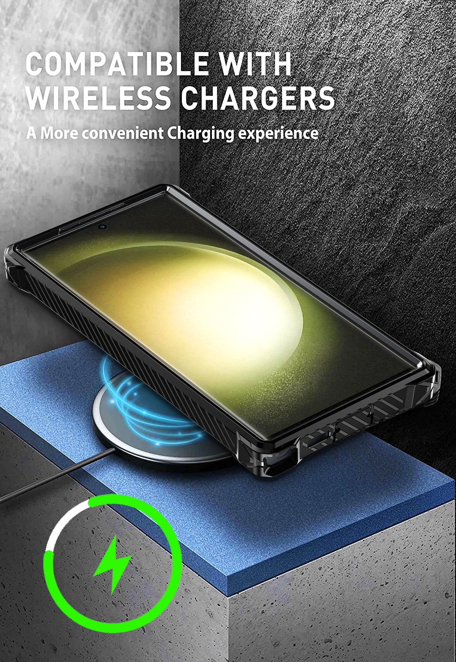 MagSafe-compatible, anti-fingerprint phone case with foldable stand(Samsung Galaxy S23 Ultra)