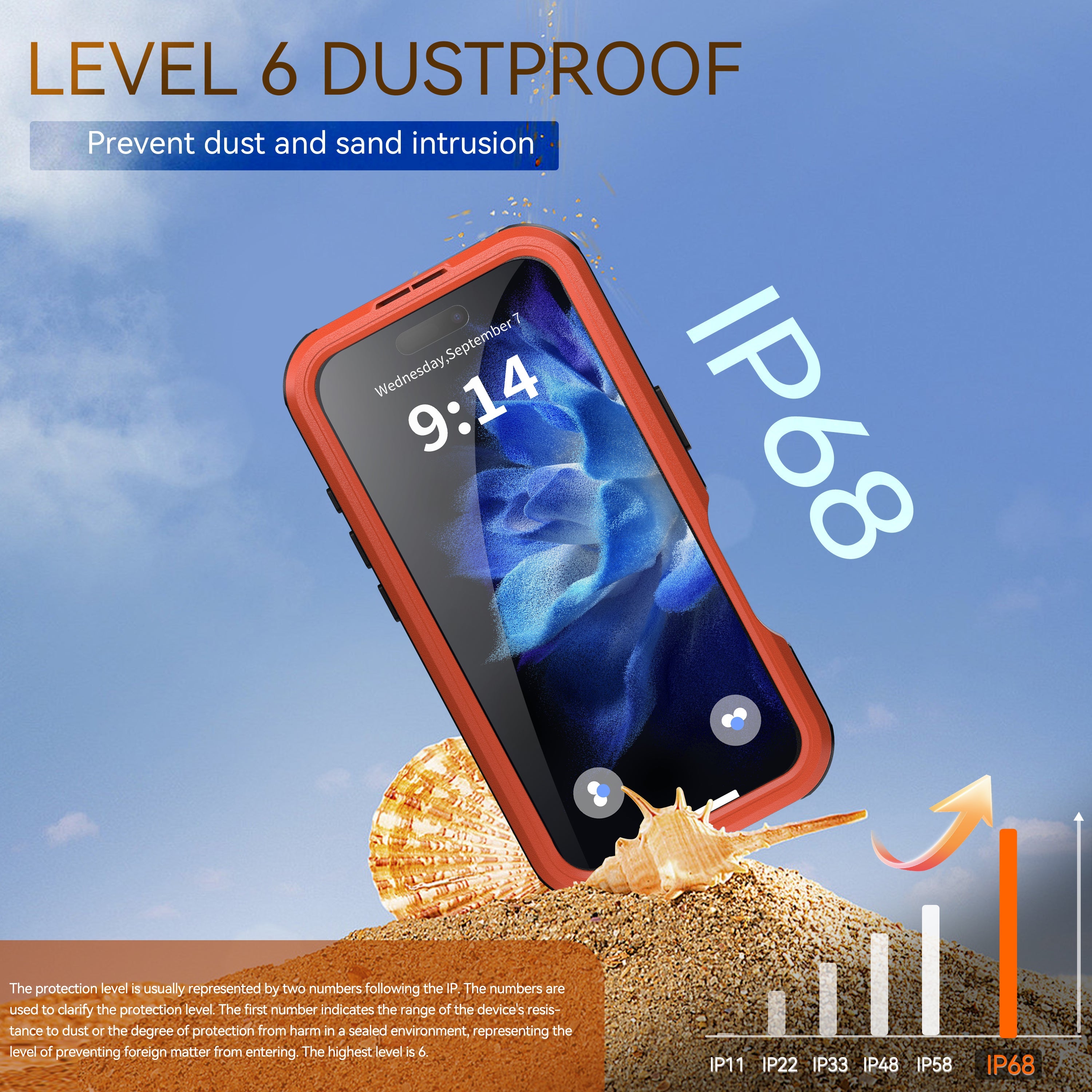 TPU+PC material snowproof, waterproof, dustproof, and shockproof phone case(iPhone 16/16 Plus/16 Pro/16 Pro Max)