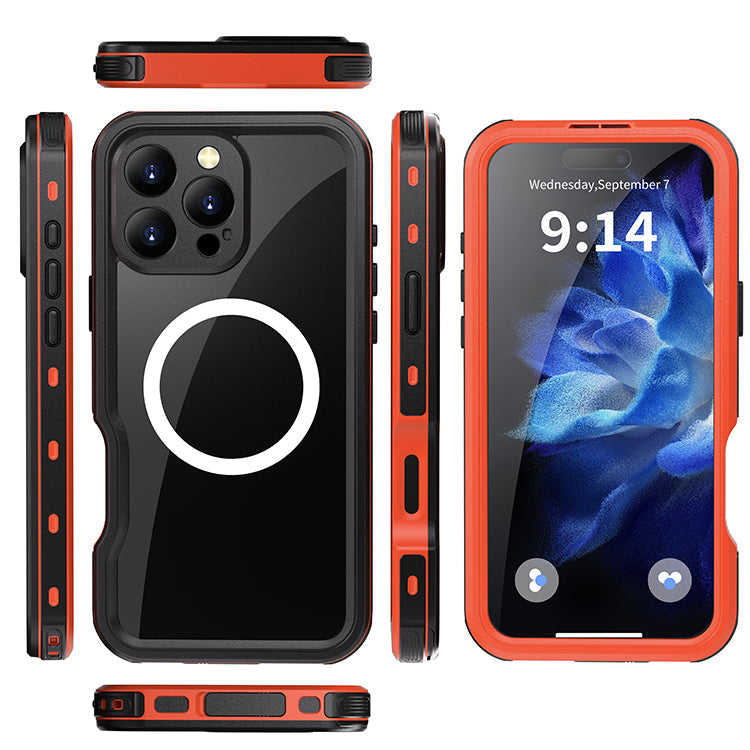TPU+PC material snowproof, waterproof, dustproof, and shockproof phone case(iPhone 16/16 Plus/16 Pro/16 Pro Max)