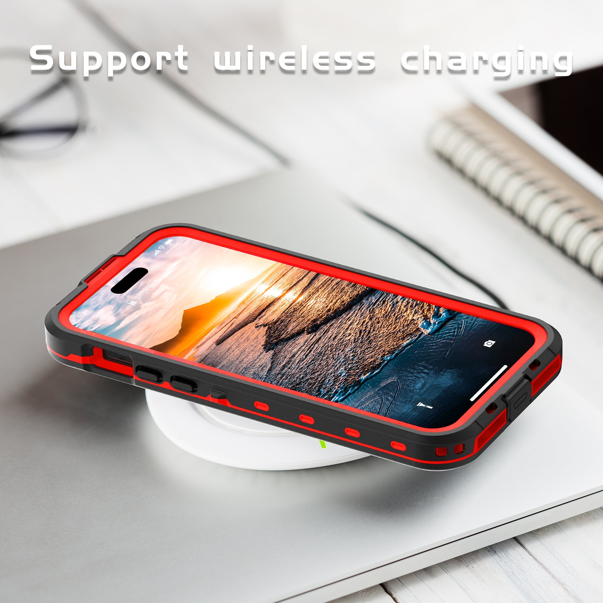 TPU+PC material snowproof, waterproof, dustproof, and shockproof phone case(iPhone 15/15 Plus/15 Pro/15 Pro Max)