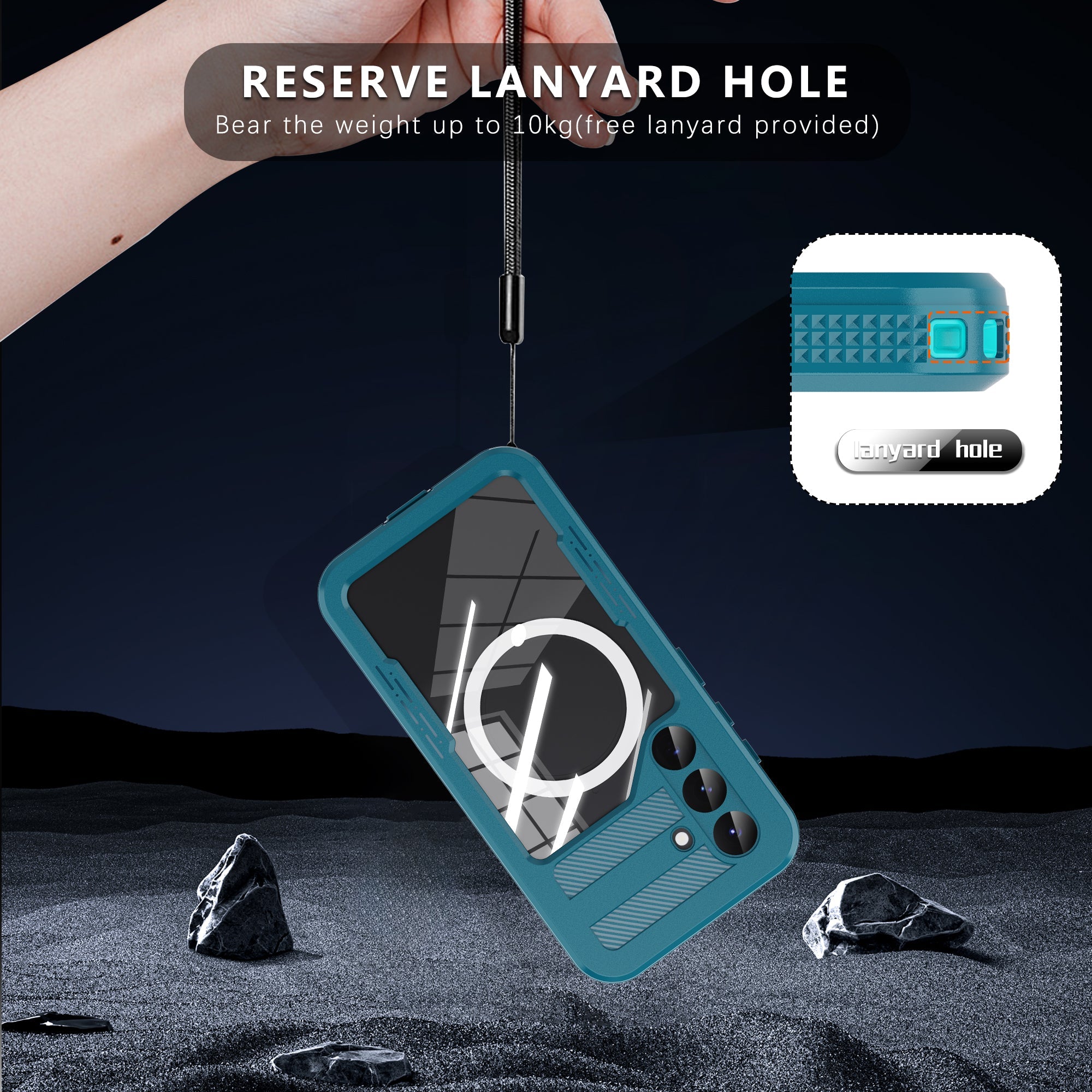 TPU+PET+PC material snowproof, waterproof, dustproof, and shockproof phone case(Samsung Galaxy S25/S25 Plus/S25 Ultra)