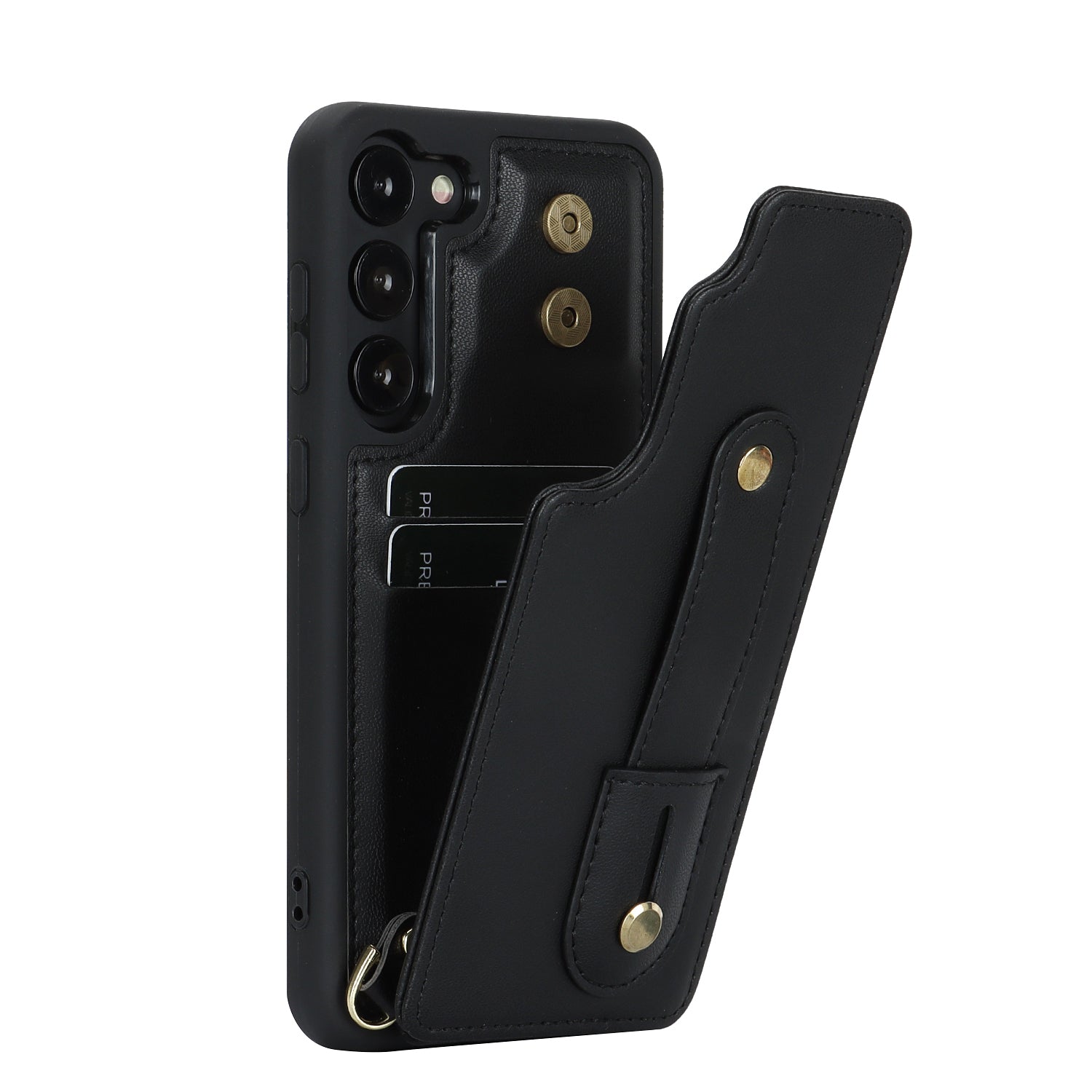 TPU + PU Protective Case with Lanyard for Samsung Galaxy S23 Plus