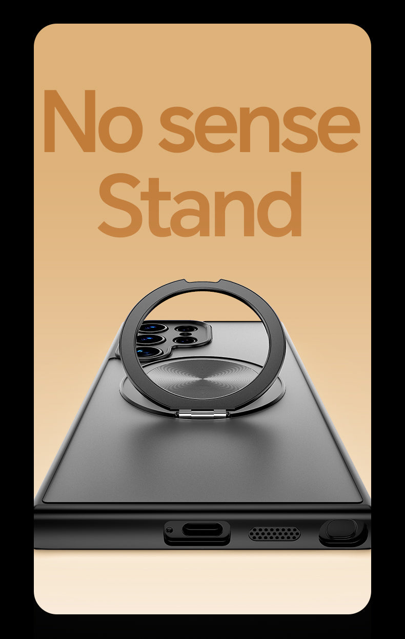 Magnetic TPU+PC Protective Case with 360° Rotating Stand (Samsung Galaxy S25/S25 PLUS/S25 Edge 5G/S25 Ultra)