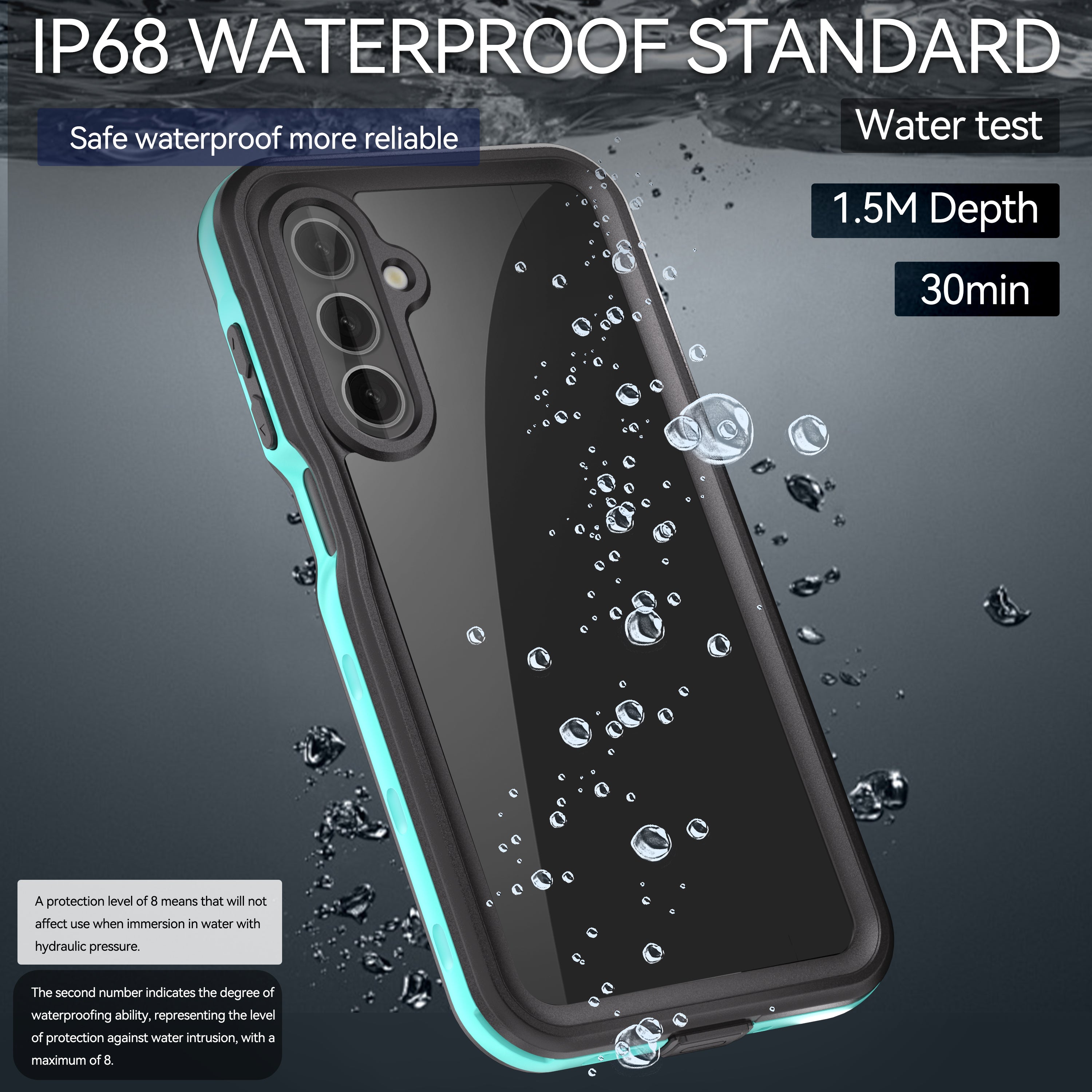 TPU+PET+PC material snowproof, waterproof, dustproof, and shockproof phone case（Samsung A16）