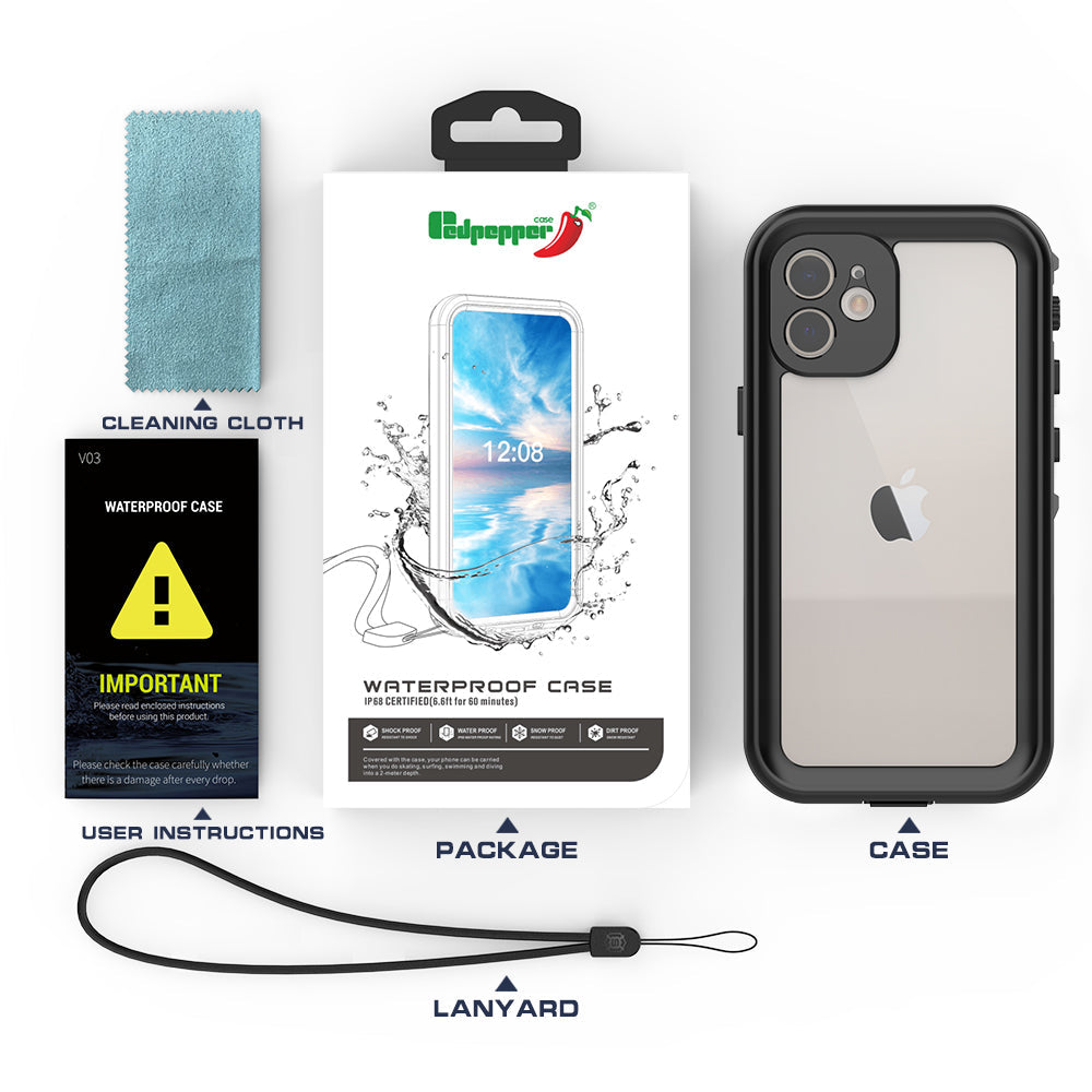 TPU+PC material snowproof, waterproof, dustproof, and shockproof phone case(iPhone 12/12 mini/12 Pro/12 Pro Max)