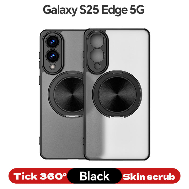 Magnetic TPU+PC Protective Case with 360° Rotating Stand (Samsung Galaxy S25/S25 PLUS/S25 Edge 5G/S25 Ultra)