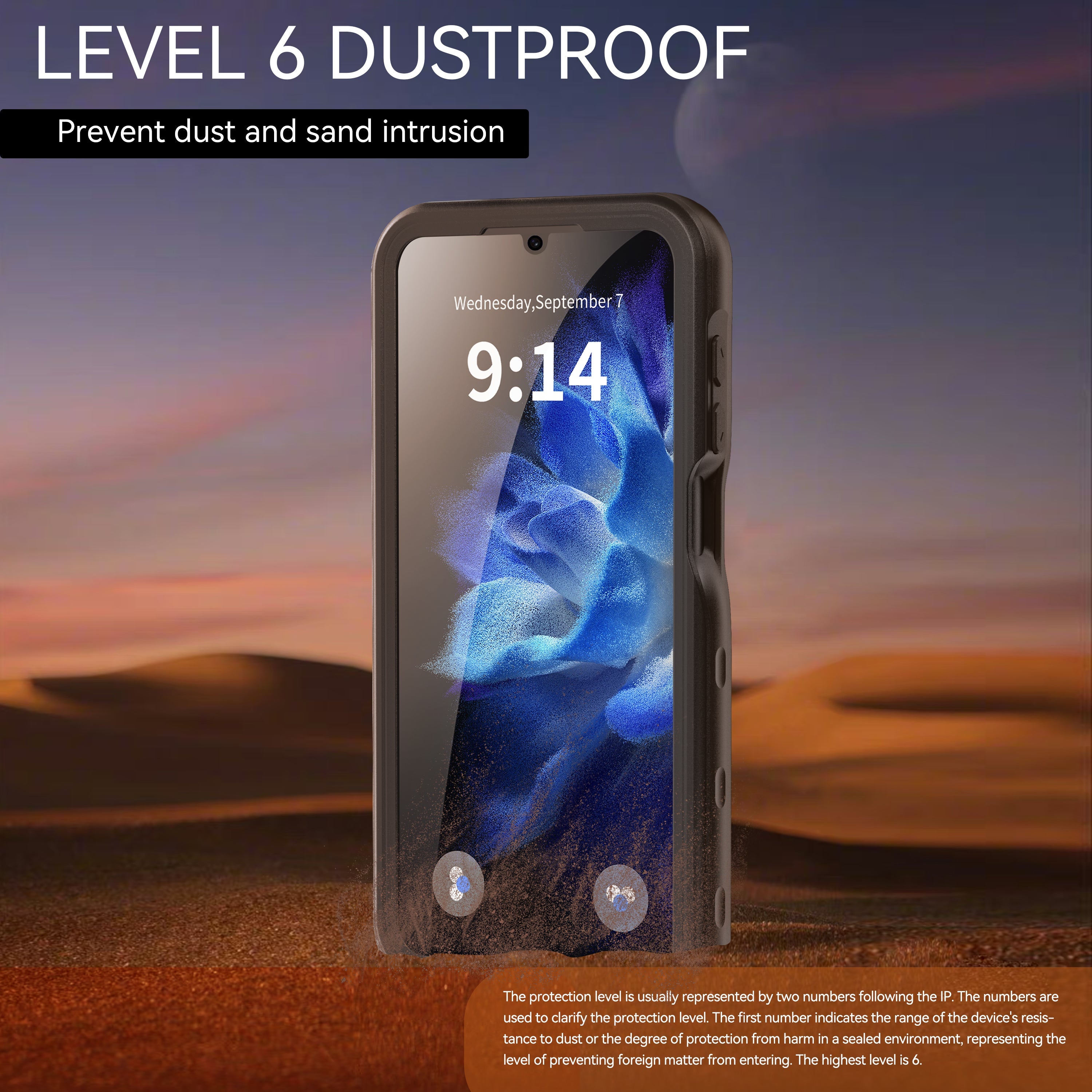 TPU+PET+PC material snowproof, waterproof, dustproof, and shockproof phone case（Samsung A16）