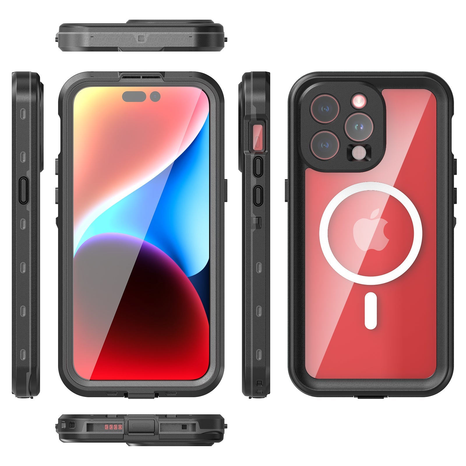 TPU+PC material snowproof, waterproof, dustproof, and shockproof phone case(iPhone 15/15 Plus/15 Pro/15 Pro Max)