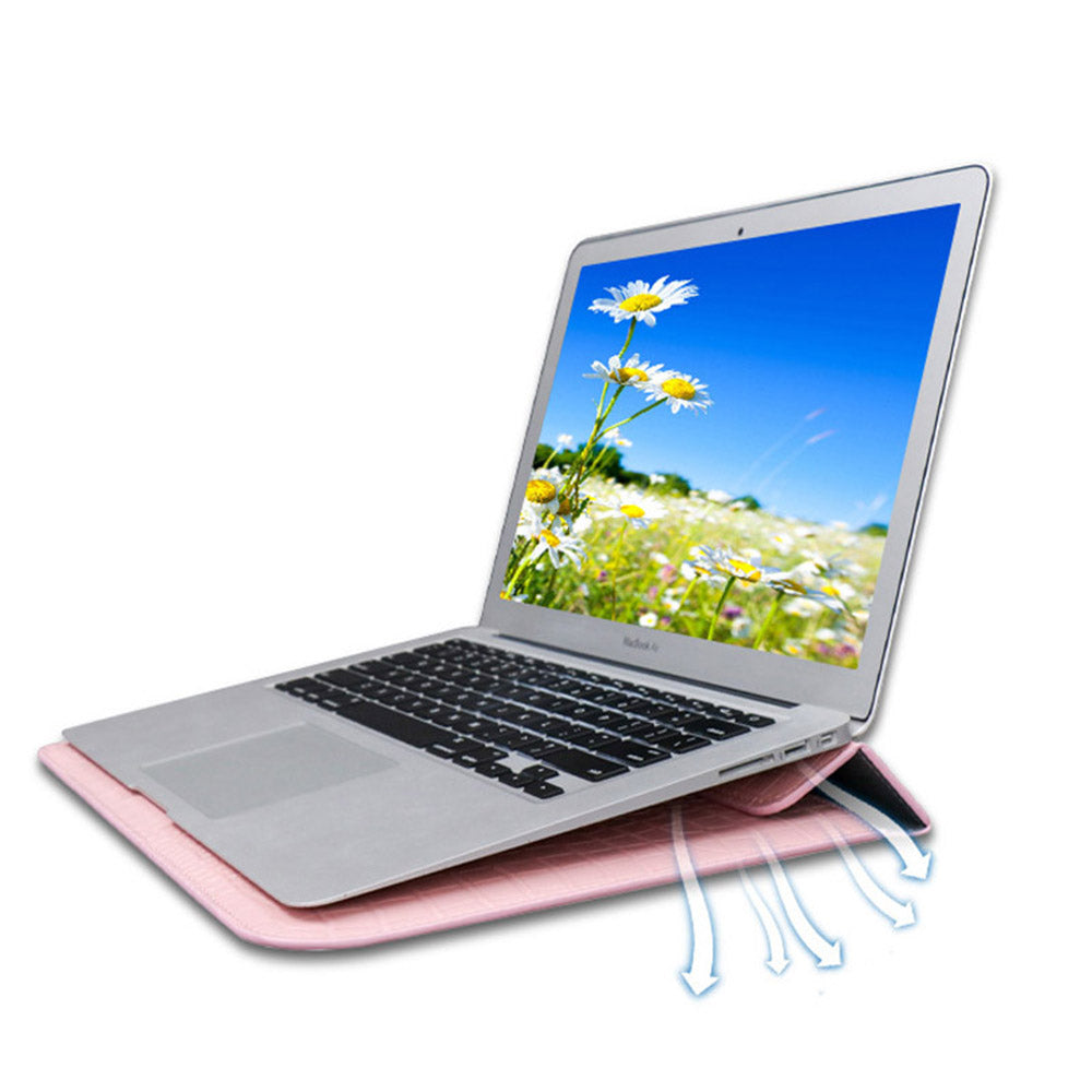 Pink Faux Crocodile Laptop Sleeve Case