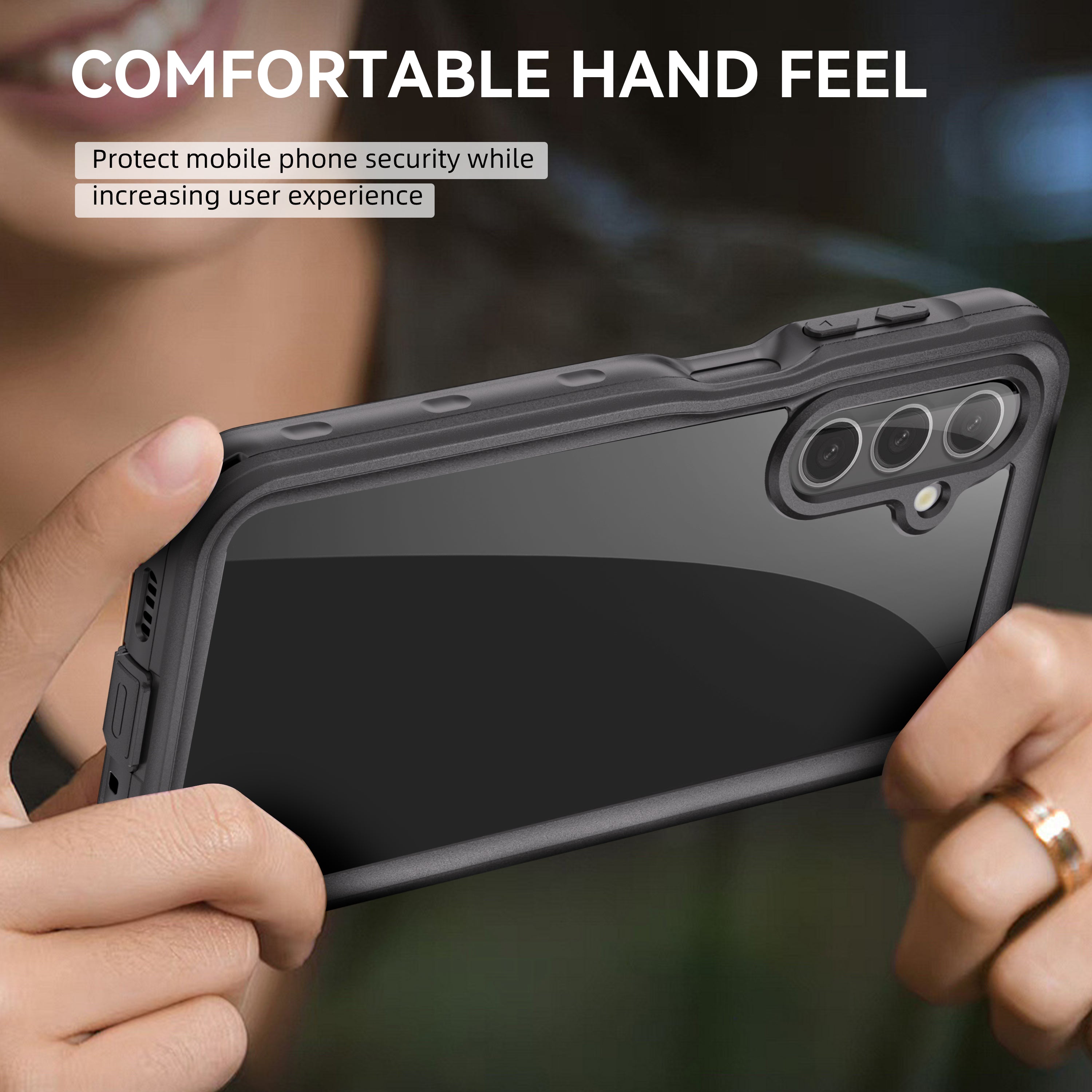 TPU+PET+PC material snowproof, waterproof, dustproof, and shockproof phone case（Samsung A16）