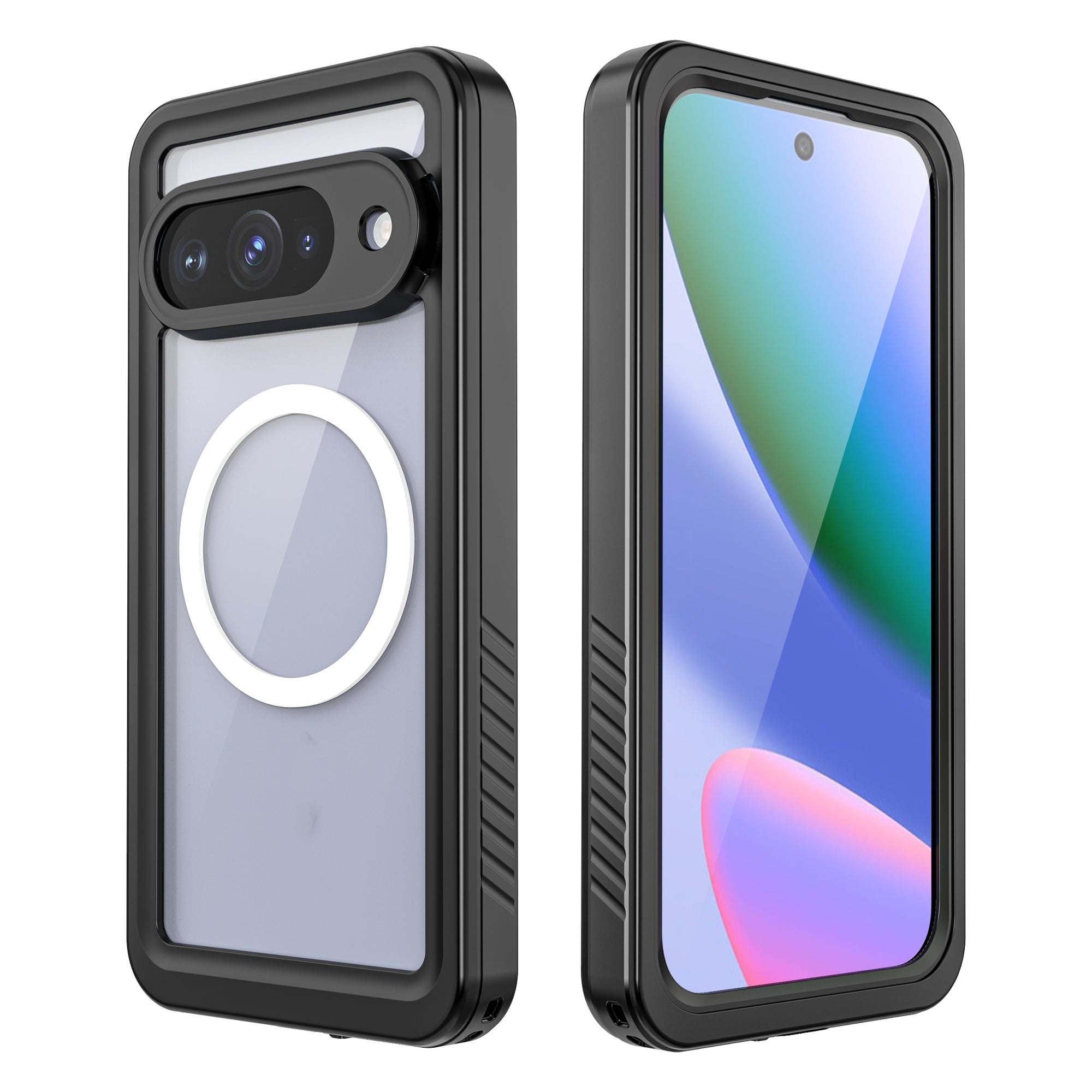 TPU + PET + PC Material Magnetic Phone Case with Snow, Water, Dust, and Drop Protection(Pixel 10/10Pro/10Pro XL)