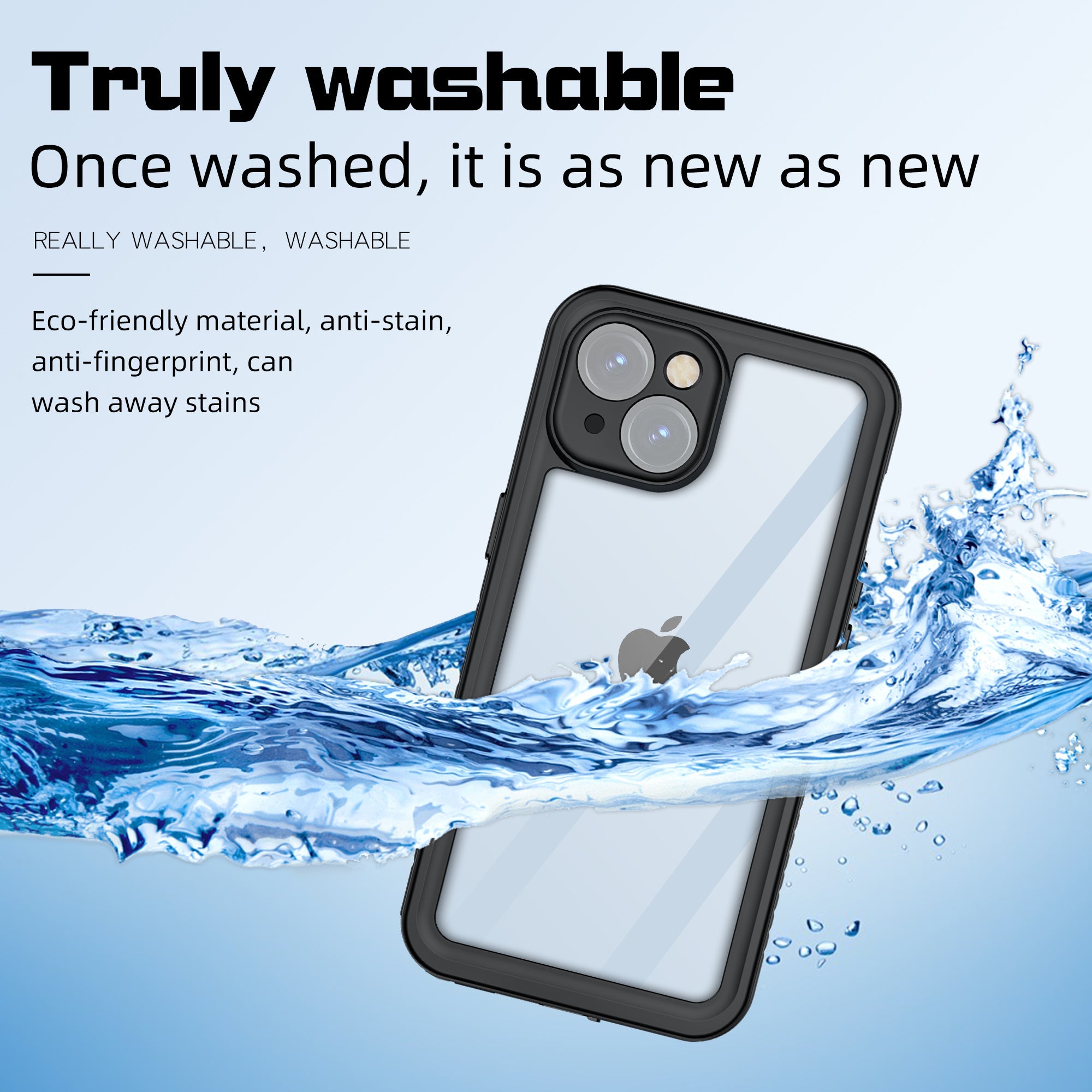 TPU+PET+PC material snowproof, waterproof, dustproof, and shockproof phone case(iPhone 15/15 Plus/15 Pro/15 Pro Max)
