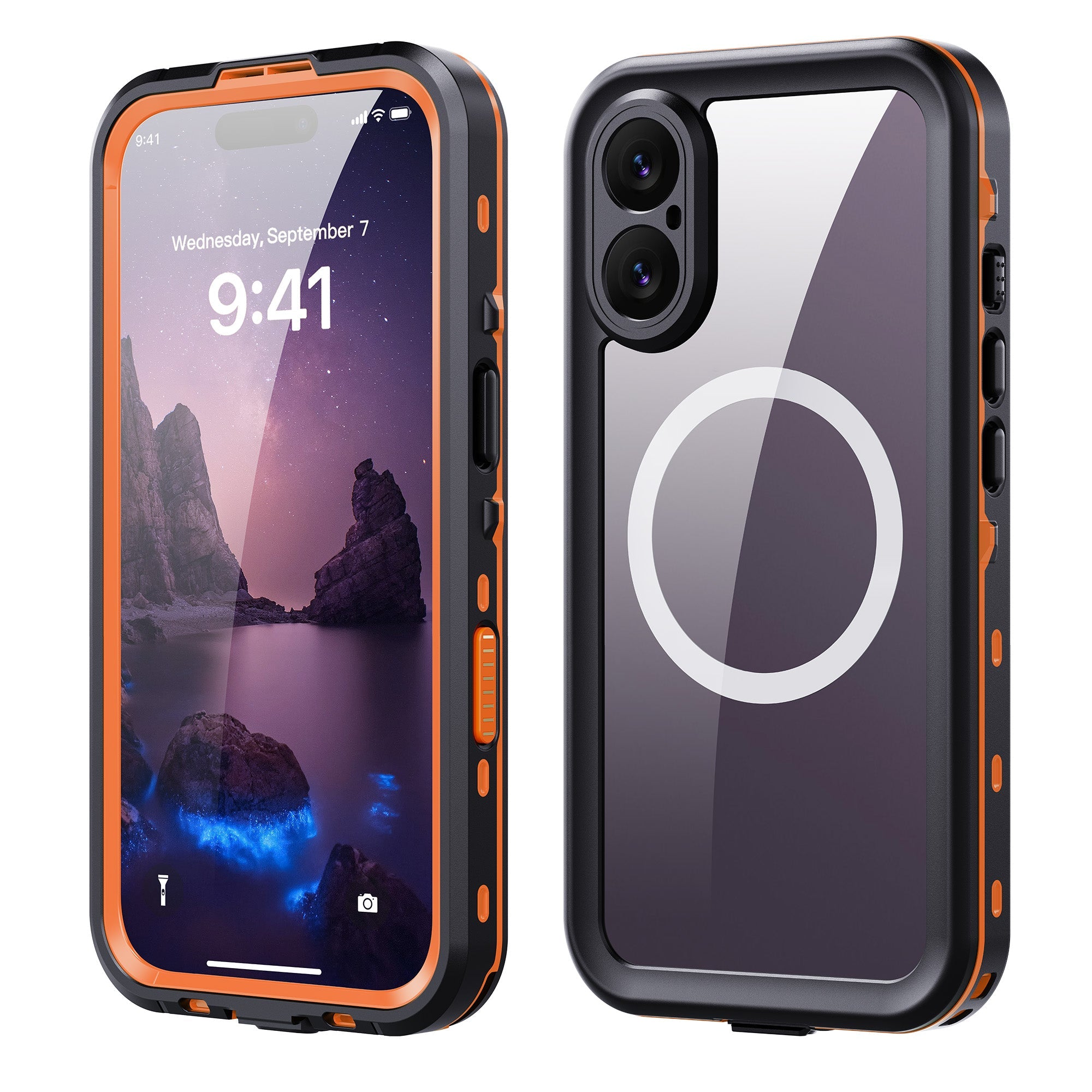 TPU+PC material snowproof, waterproof, dustproof, and shockproof phone case(iPhone 17/17 Plus/17 Pro/17 Pro Max)