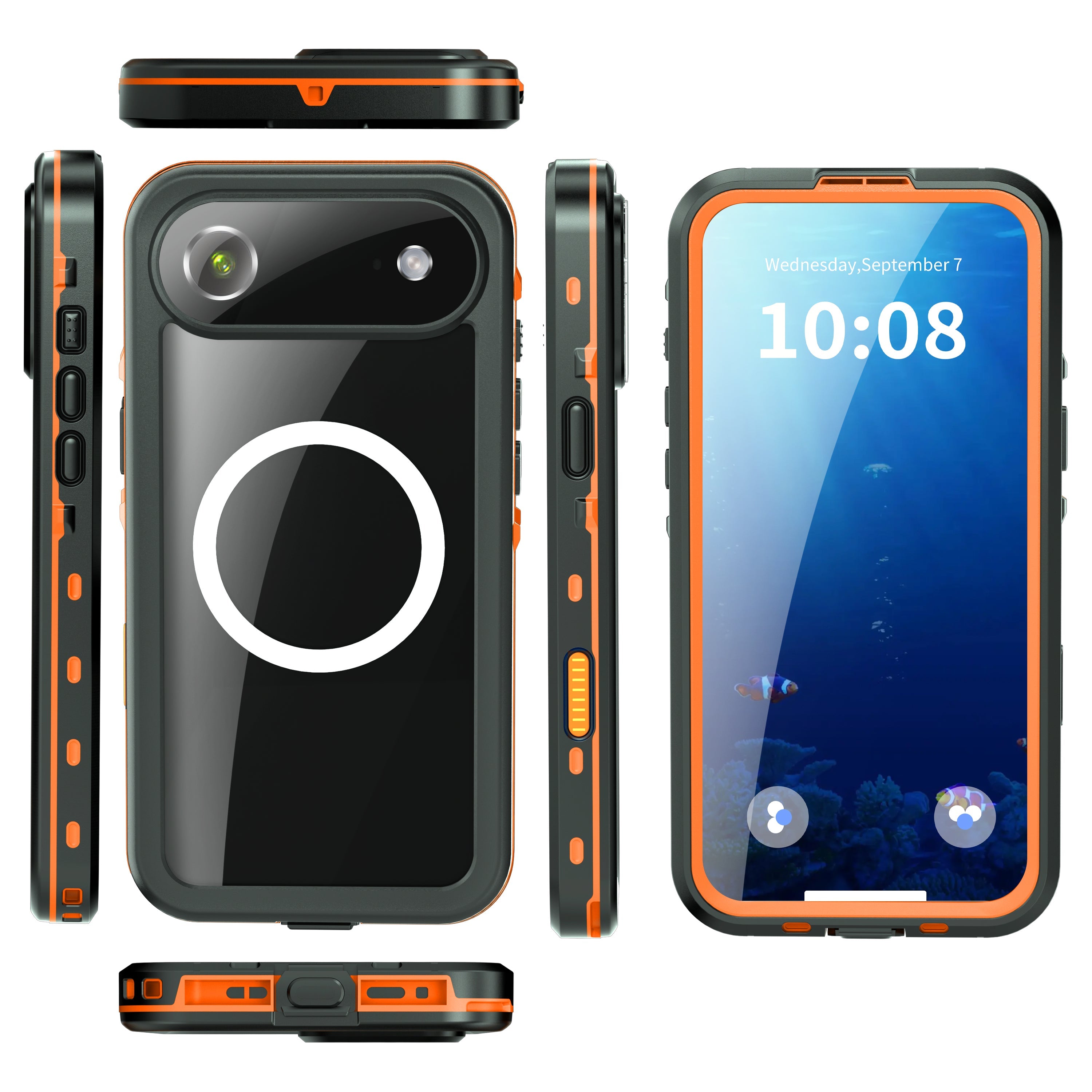 TPU+PC material snowproof, waterproof, dustproof, and shockproof phone case(iPhone 17/17 Plus/17 Pro/17 Pro Max)
