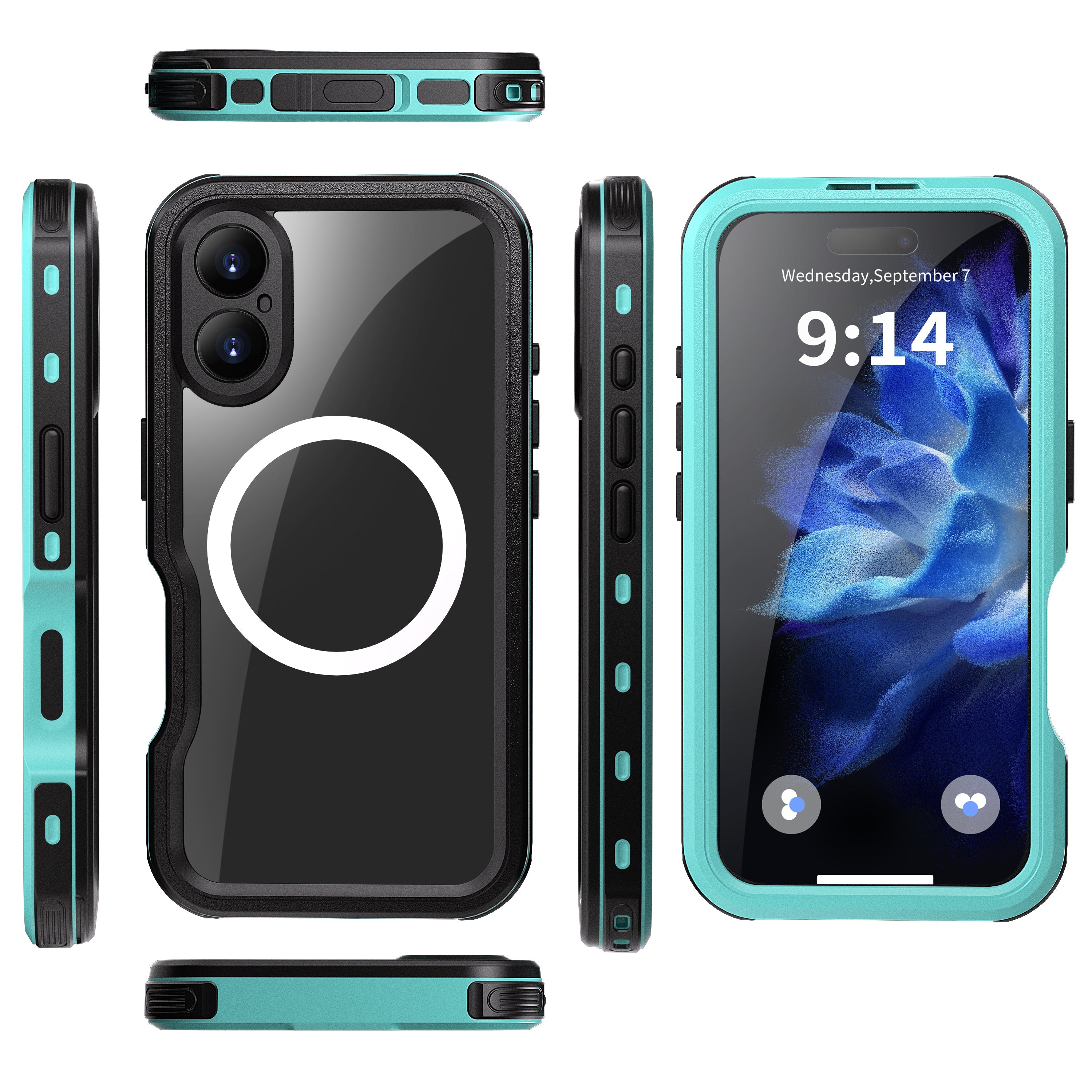 TPU+PC material snowproof, waterproof, dustproof, and shockproof phone case(iPhone 16/16 Plus/16 Pro/16 Pro Max)