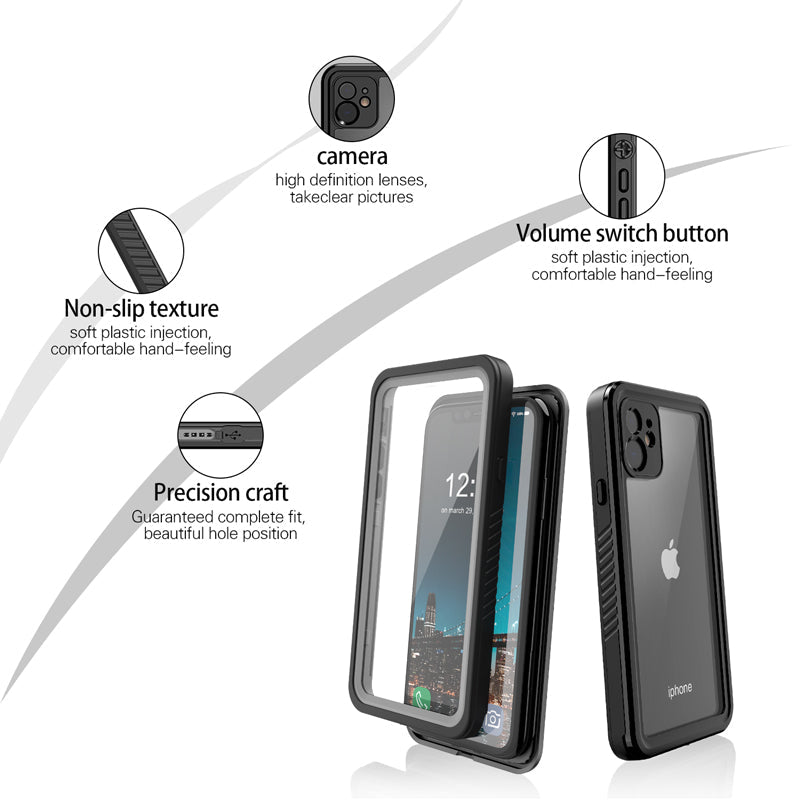 TPU+PET+PC material snowproof, waterproof, dustproof, and shockproof phone case(iPhone 11/11 Pro/11 Pro Max)