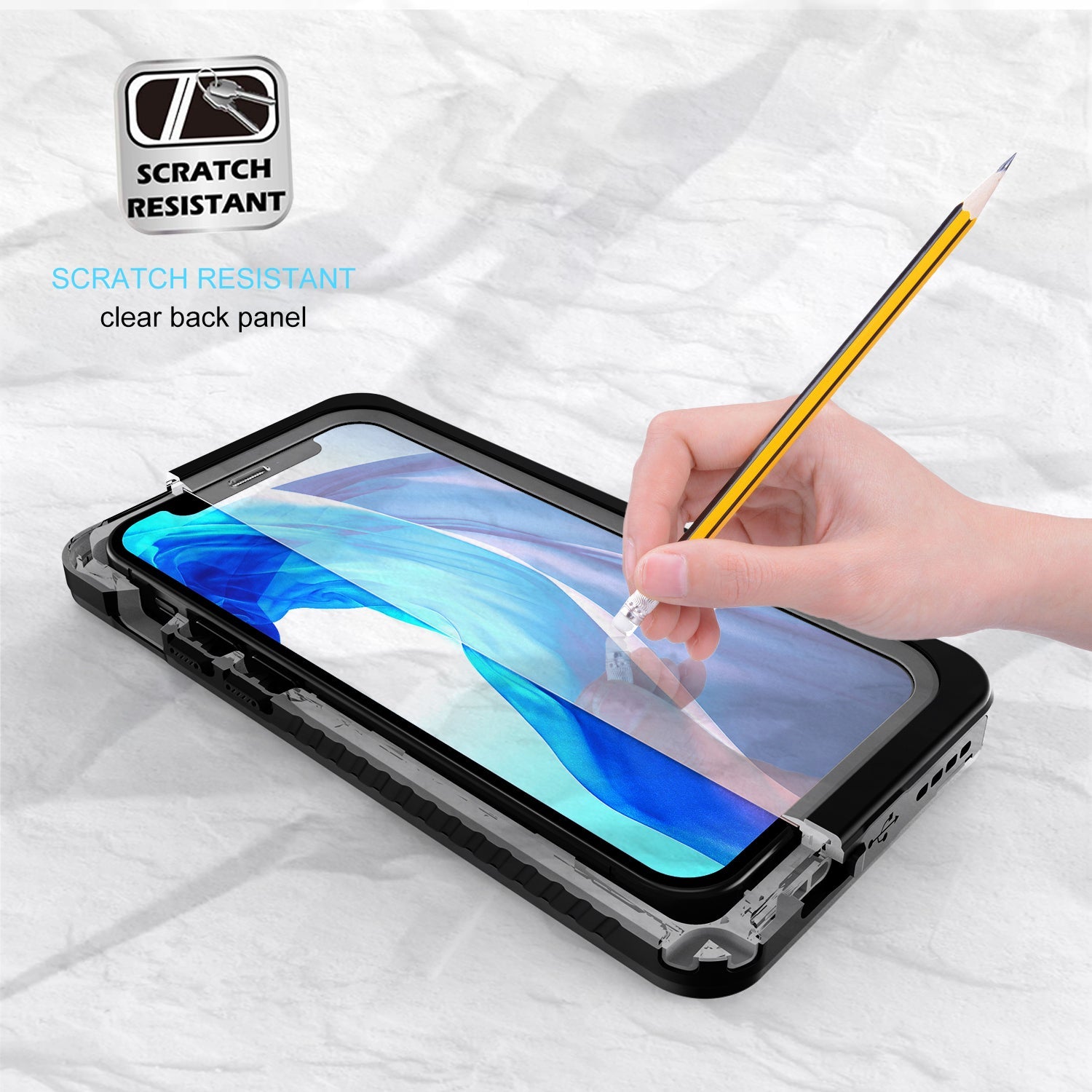 TPU+PET+PC material snowproof, waterproof, dustproof, and shockproof phone case(iPhone 12/12 mini/12 Pro/12 Pro Max)