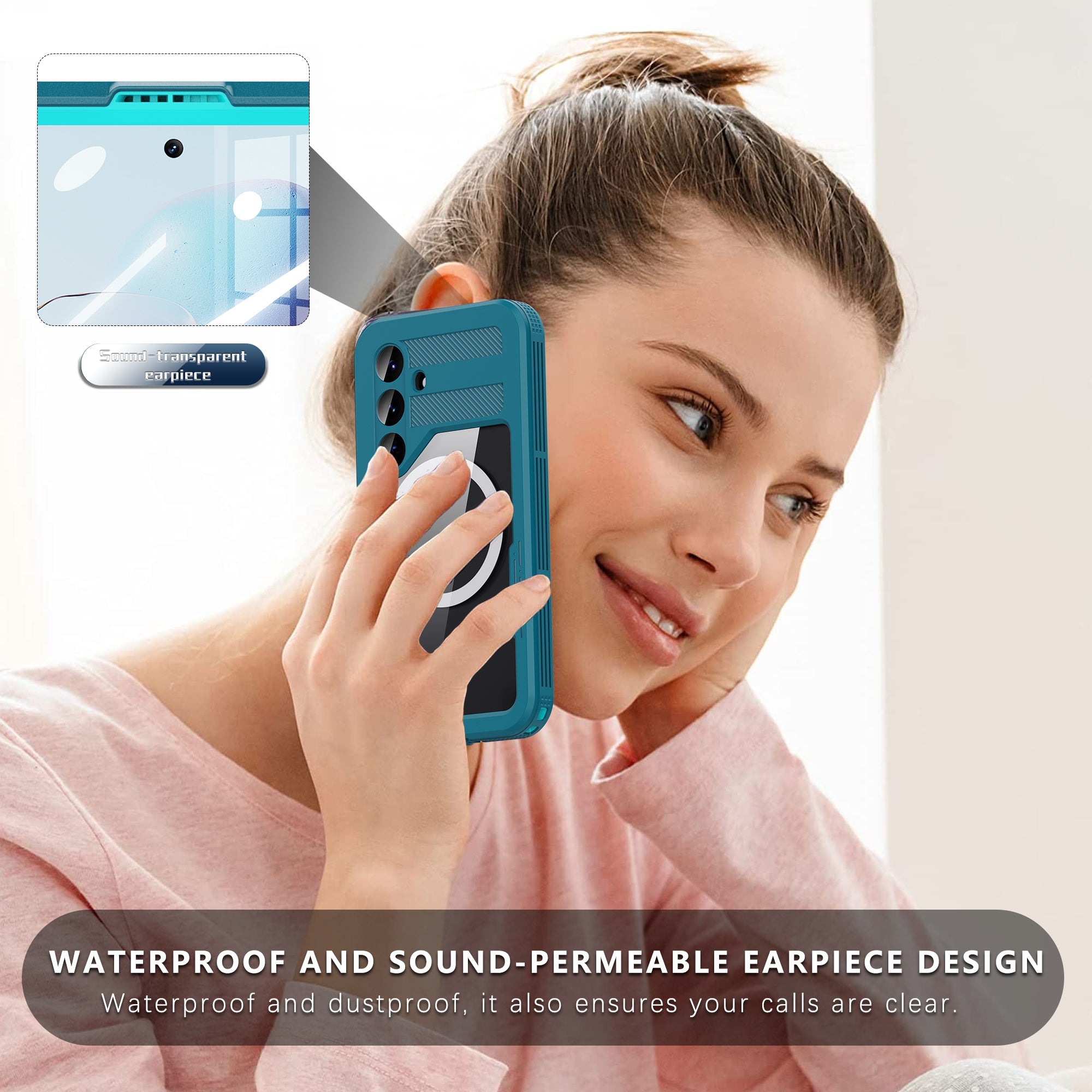 TPU+PET+PC material snowproof, waterproof, dustproof, and shockproof phone case(Samsung Galaxy S25/S25 Plus/S25 Ultra)