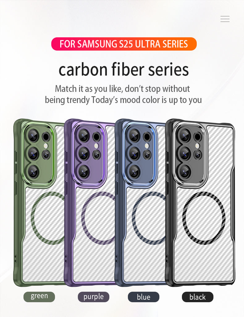 Premium TPU + PC + Acrylic Protective Case for Samsung Galaxy S25 Ultra