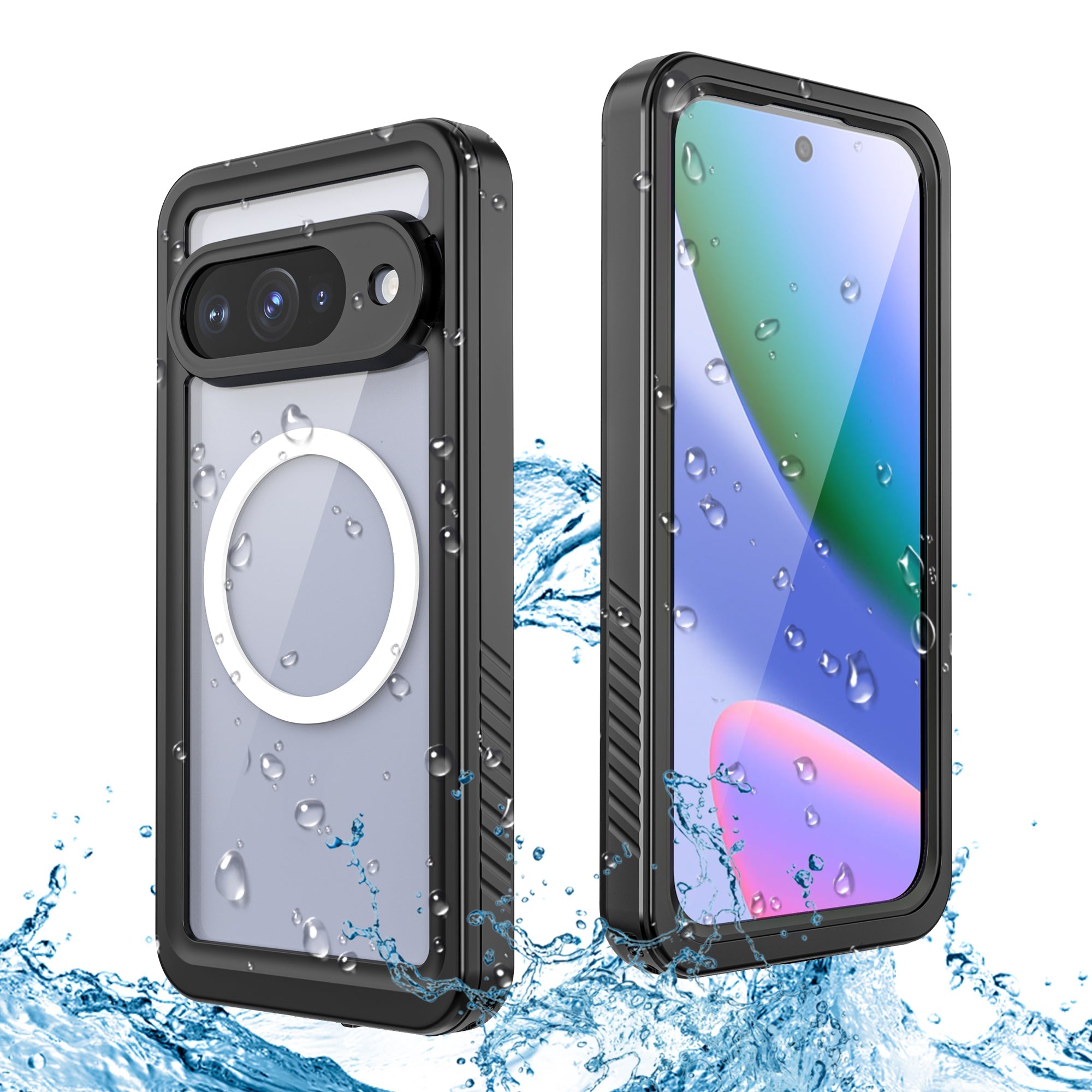 TPU + PET + PC Material Magnetic Phone Case with Snow, Water, Dust, and Drop Protection(Pixel 10/10Pro/10Pro XL)