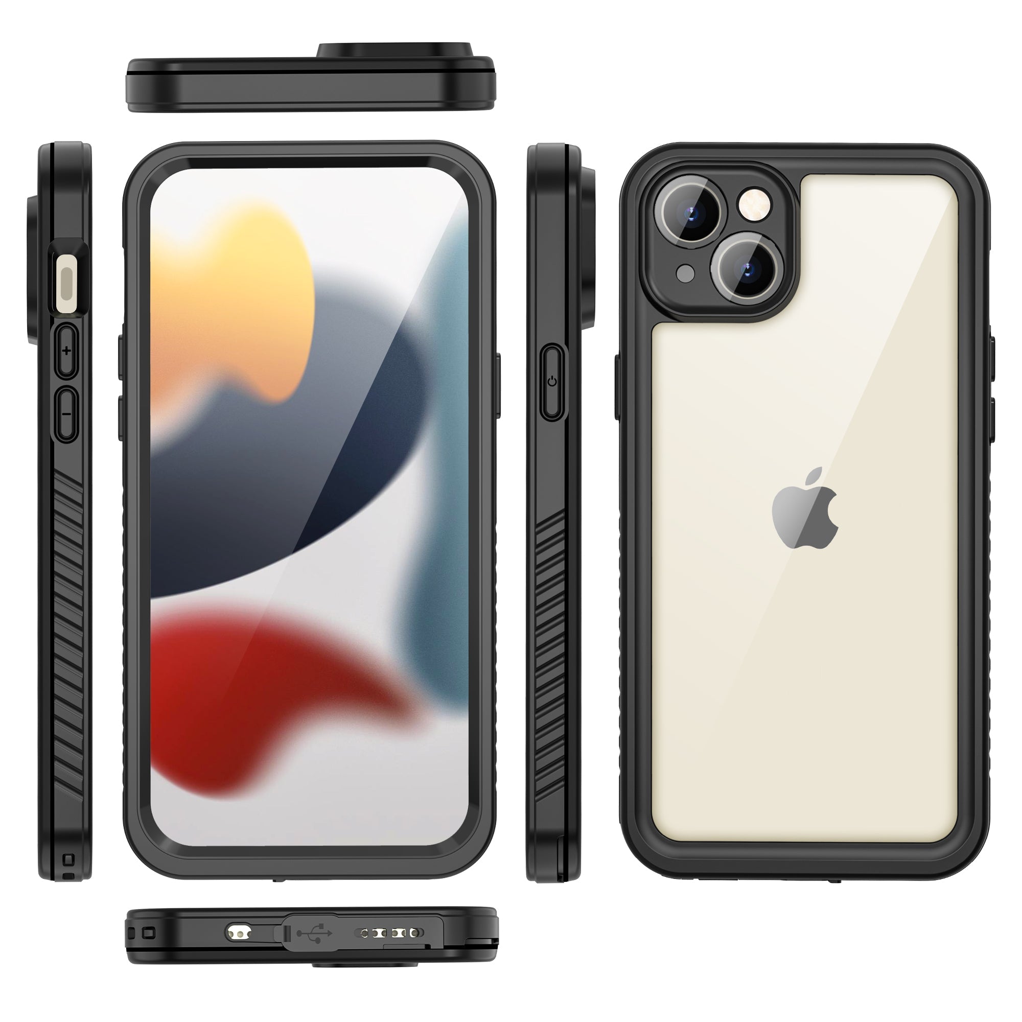 TPU+PET+PC material snowproof, waterproof, dustproof, and shockproof phone case(iPhone 15/15 Plus/15 Pro/15 Pro Max)