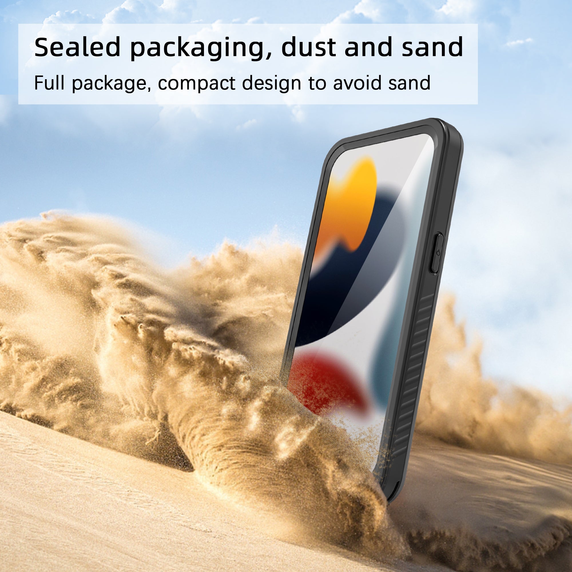 TPU+PET+PC material snowproof, waterproof, dustproof, and shockproof phone case(iPhone 15/15 Plus/15 Pro/15 Pro Max)