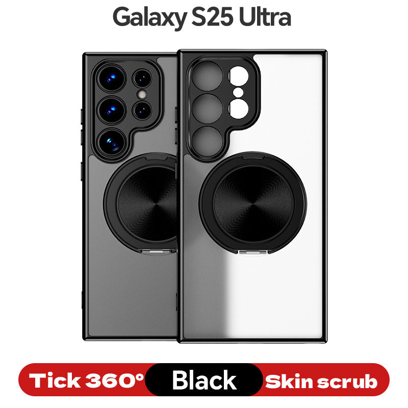Magnetic TPU+PC Protective Case with 360° Rotating Stand (Samsung Galaxy S25/S25 PLUS/S25 Edge 5G/S25 Ultra)