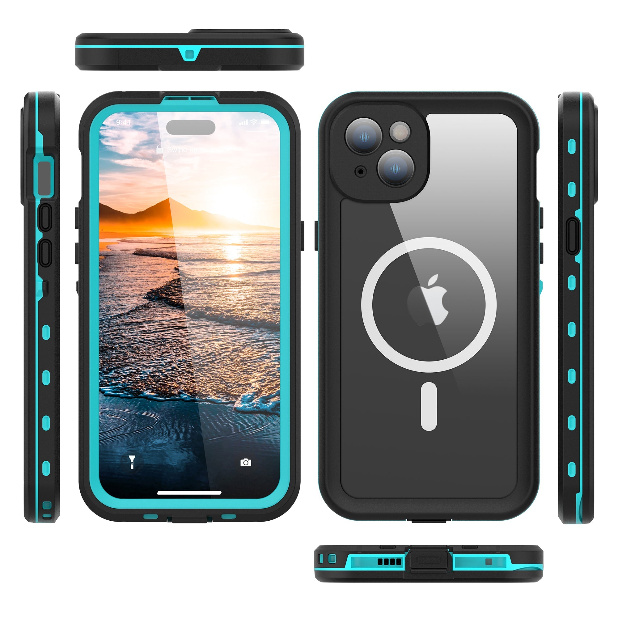 TPU+PC material snowproof, waterproof, dustproof, and shockproof phone case(iPhone 15/15 Plus/15 Pro/15 Pro Max)