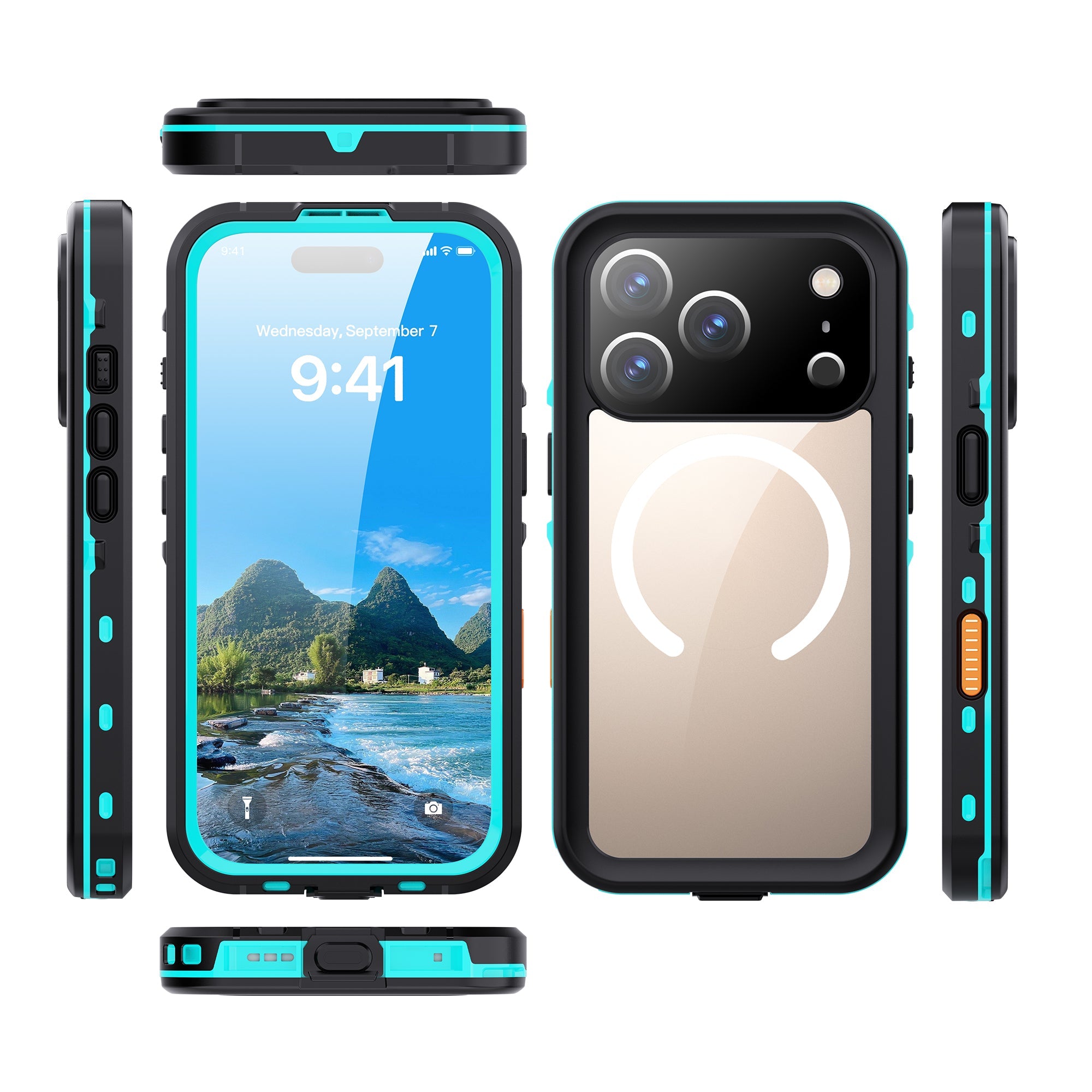TPU+PC material snowproof, waterproof, dustproof, and shockproof phone case(iPhone 17/17 Plus/17 Pro/17 Pro Max)
