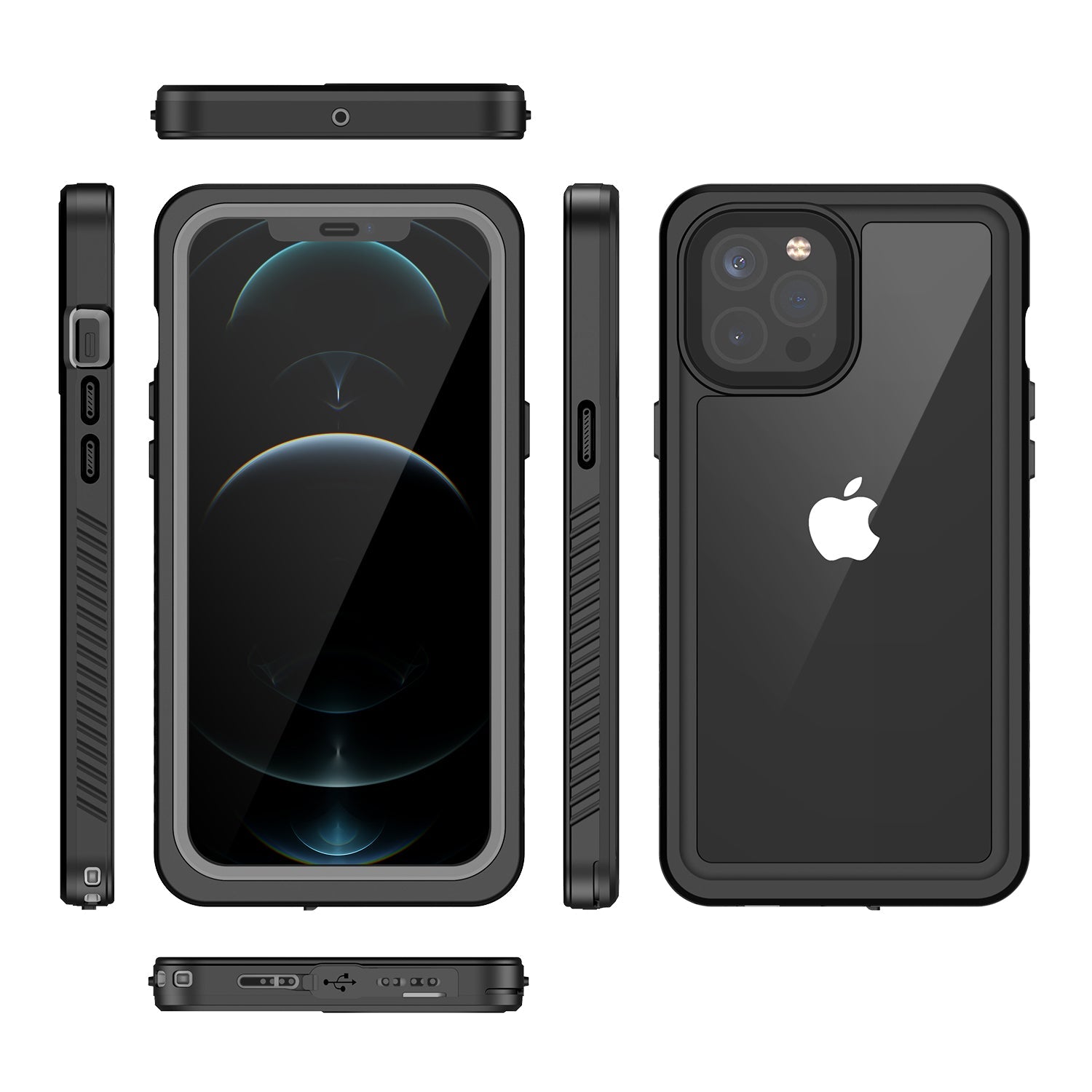 TPU+PET+PC material snowproof, waterproof, dustproof, and shockproof phone case(iPhone 12/12 mini/12 Pro/12 Pro Max)