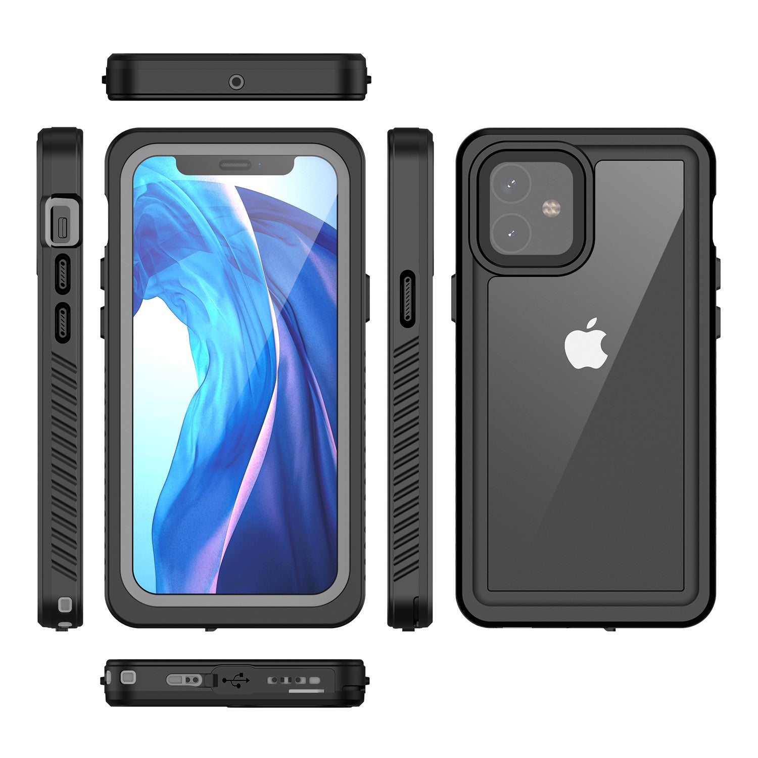 TPU+PET+PC material snowproof, waterproof, dustproof, and shockproof phone case(iPhone 12/12 mini/12 Pro/12 Pro Max)