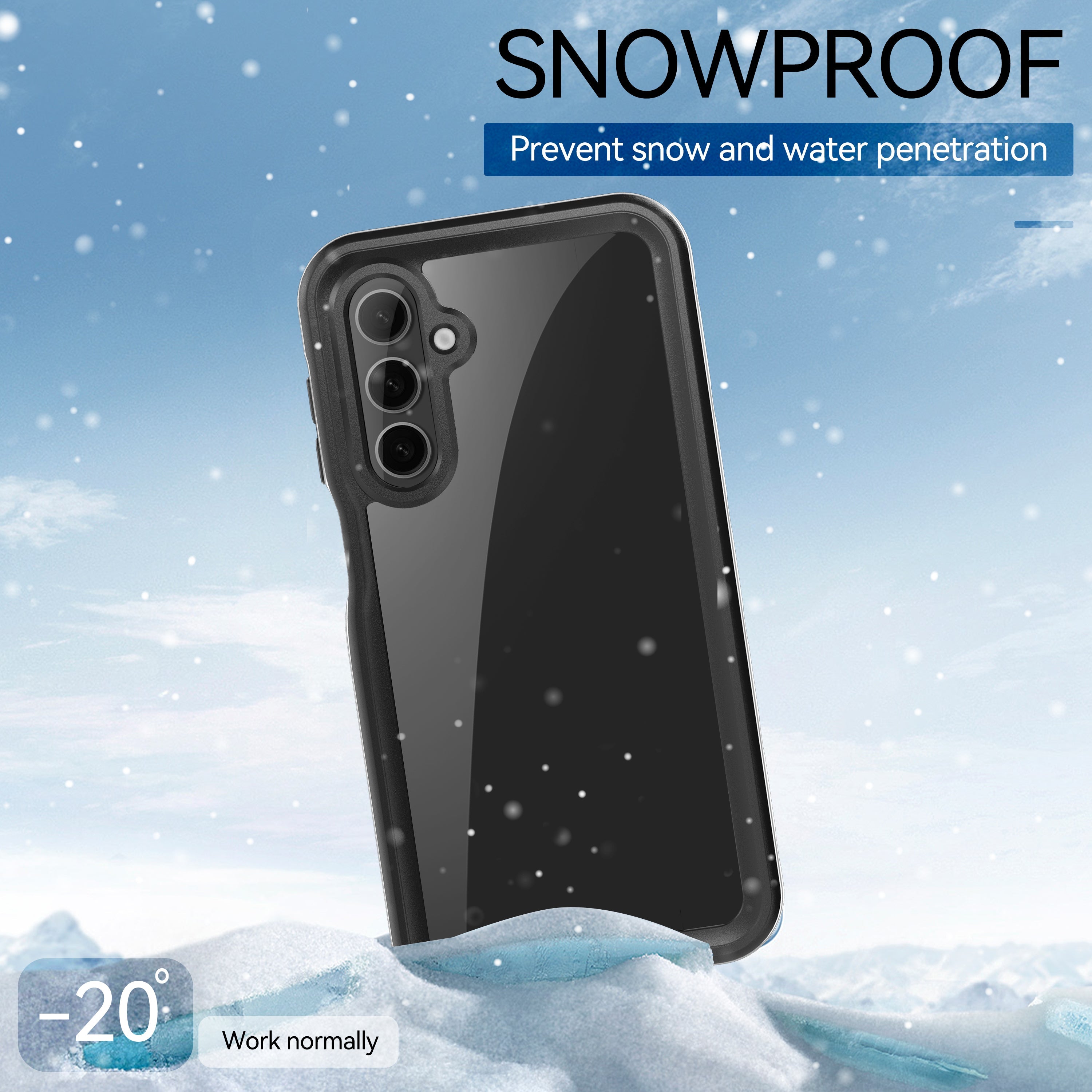 TPU+PET+PC material snowproof, waterproof, dustproof, and shockproof phone case（Samsung A16）