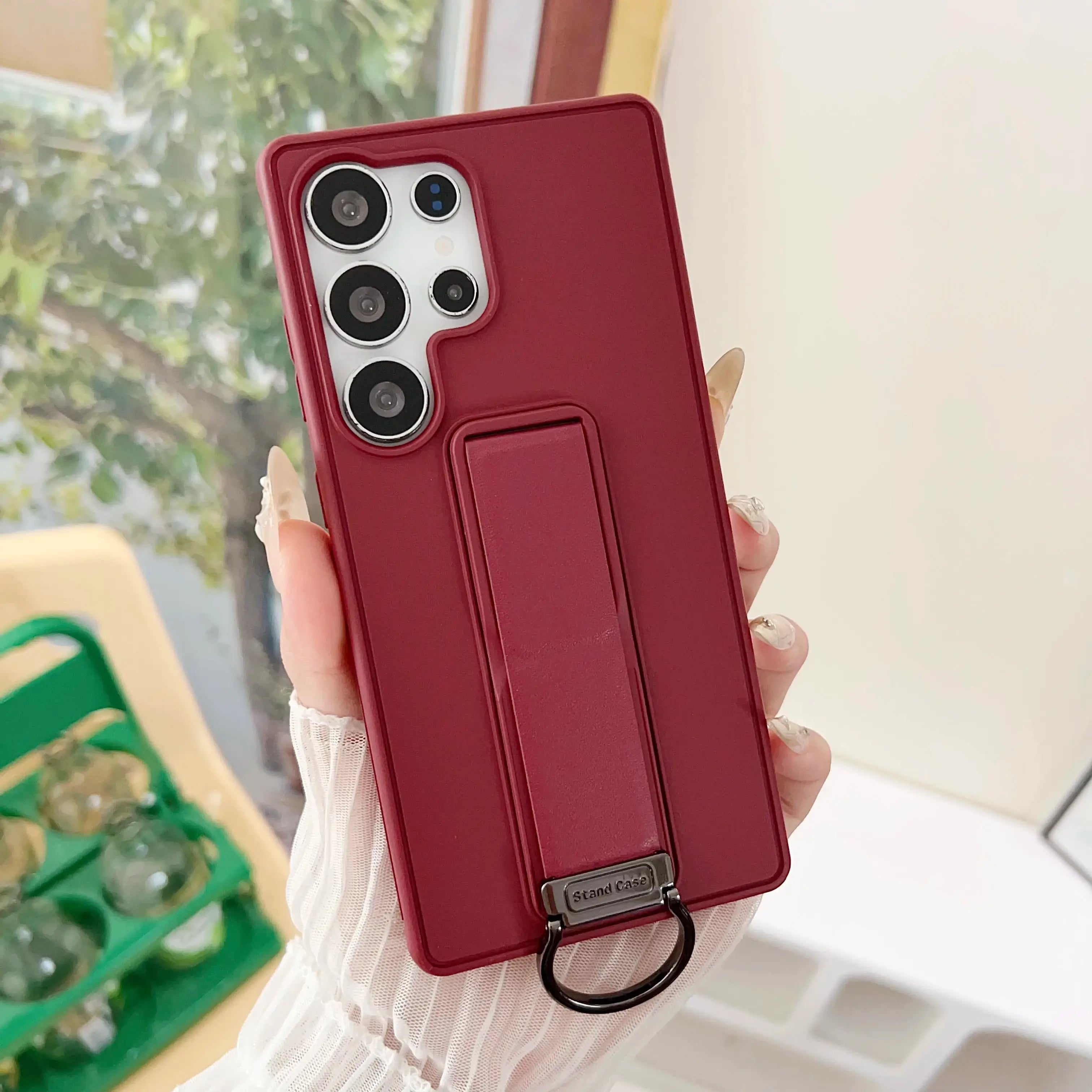 Samsung Galaxy S23, S24 or S25 Ultra Magnetic TPU+PC Protective Case with Expandable Stand