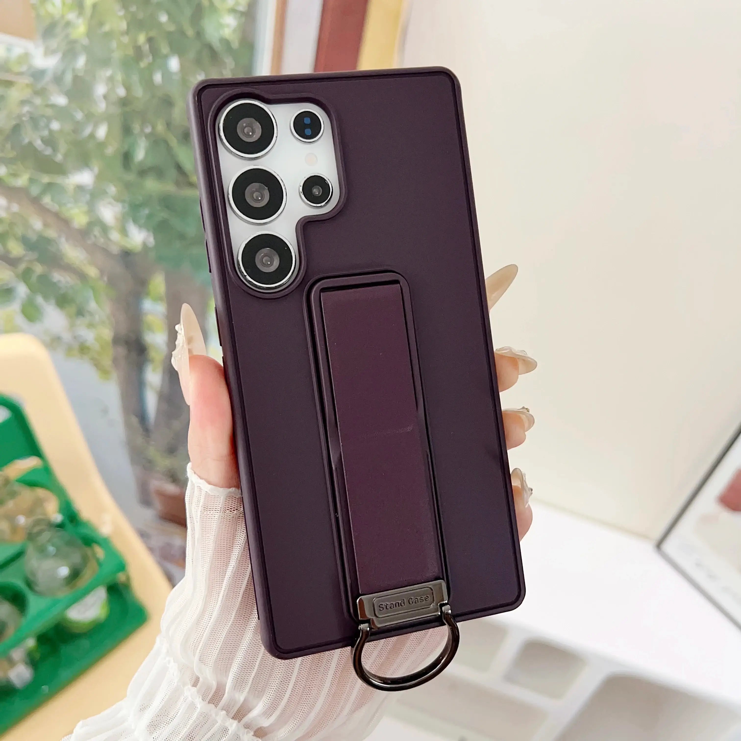 Samsung Galaxy S23, S24 or S25 Ultra Magnetic TPU+PC Protective Case with Expandable Stand