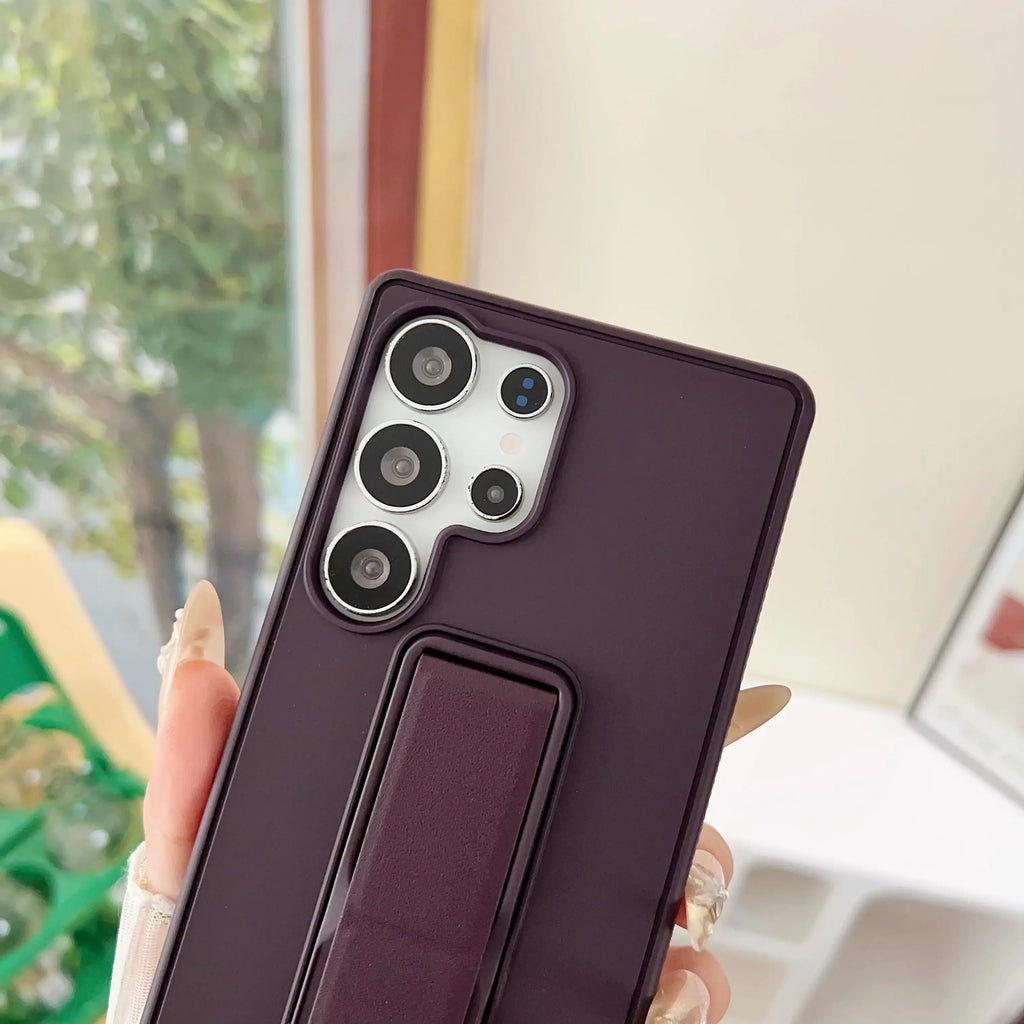 Samsung Galaxy S23, S24 or S25 Ultra Magnetic TPU+PC Protective Case with Expandable Stand