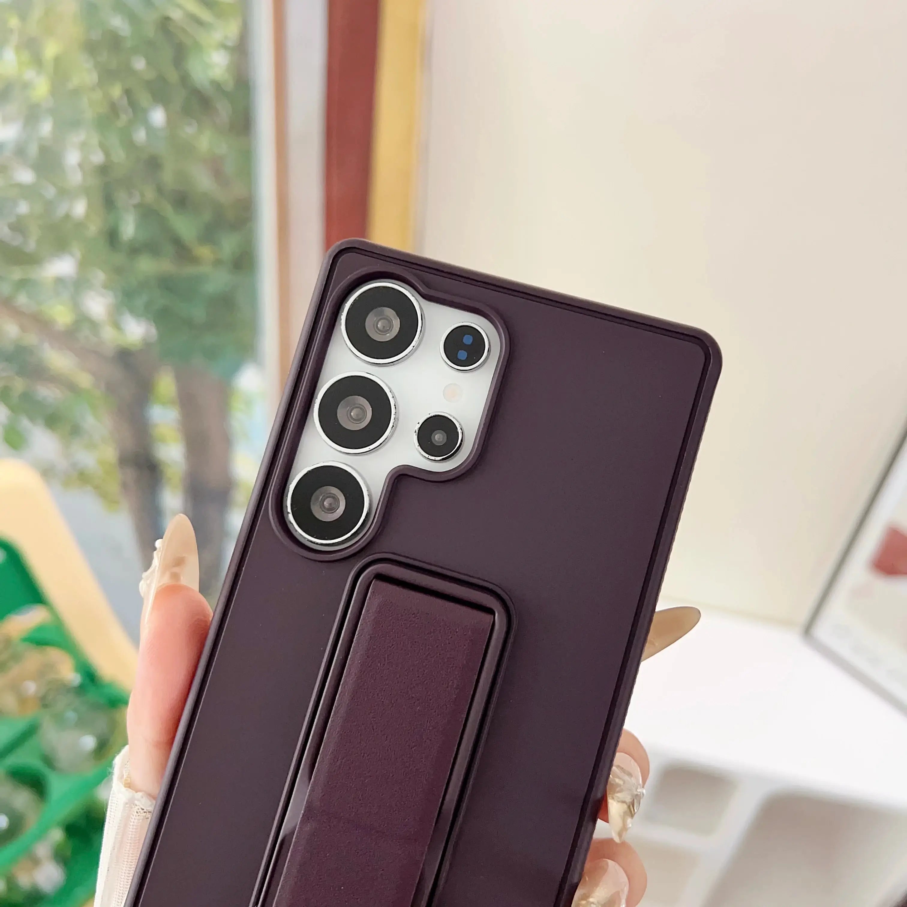 Samsung Galaxy S23, S24 or S25 Ultra Magnetic TPU+PC Protective Case with Expandable Stand