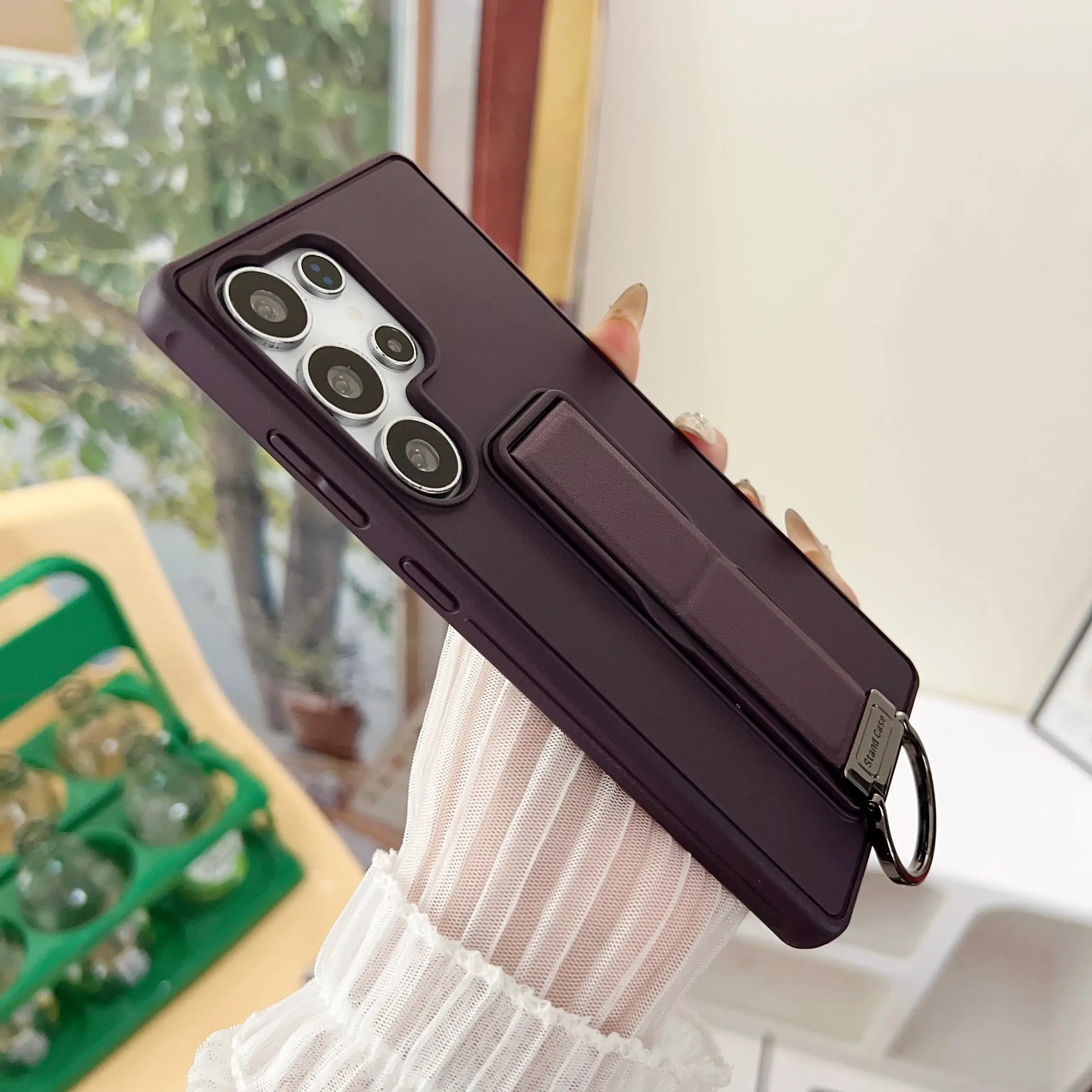 Samsung Galaxy S23, S24 or S25 Ultra Magnetic TPU+PC Protective Case with Expandable Stand