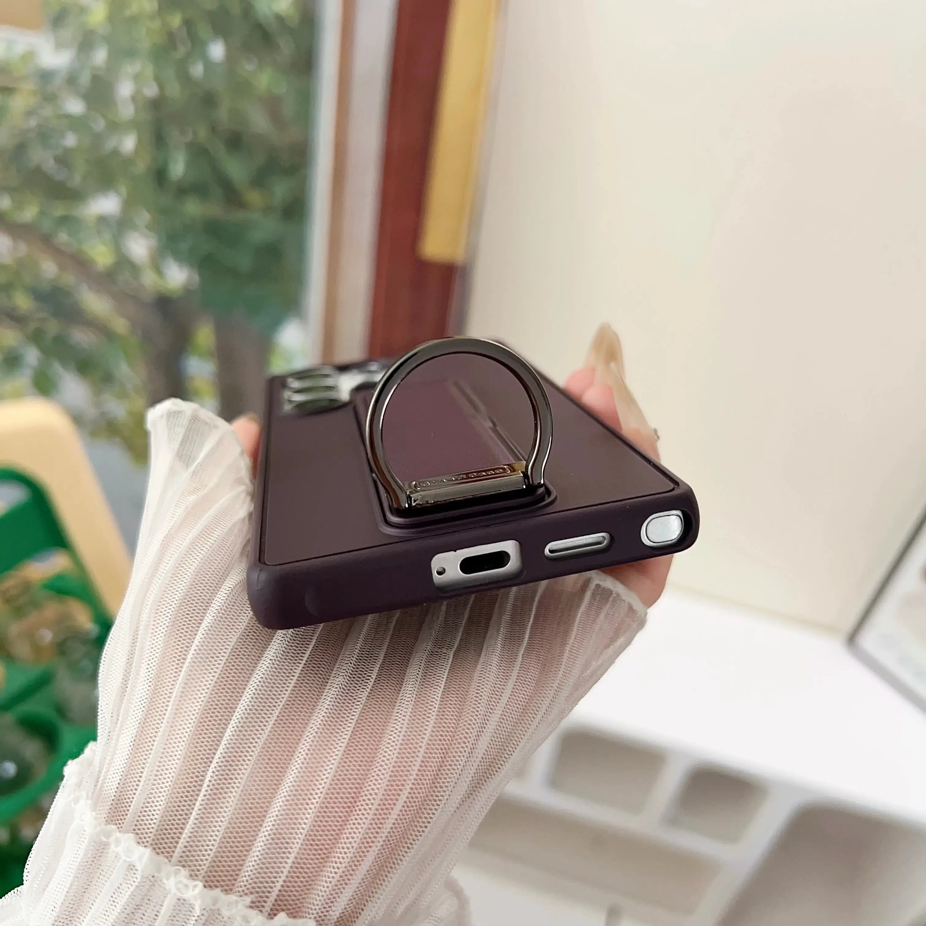 Samsung Galaxy S23, S24 or S25 Ultra Magnetic TPU+PC Protective Case with Expandable Stand