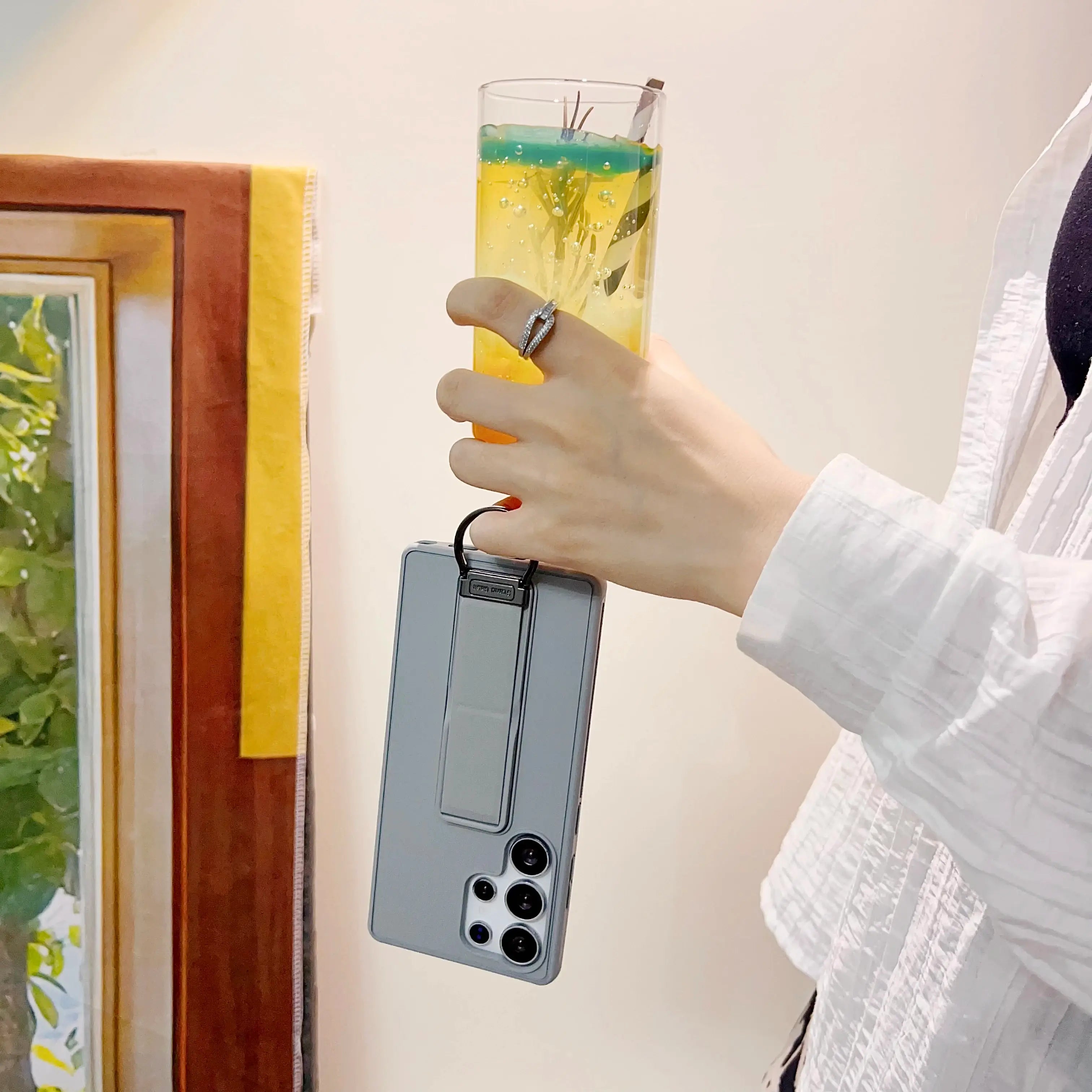 Samsung Galaxy S23, S24 or S25 Ultra Magnetic TPU+PC Protective Case with Expandable Stand