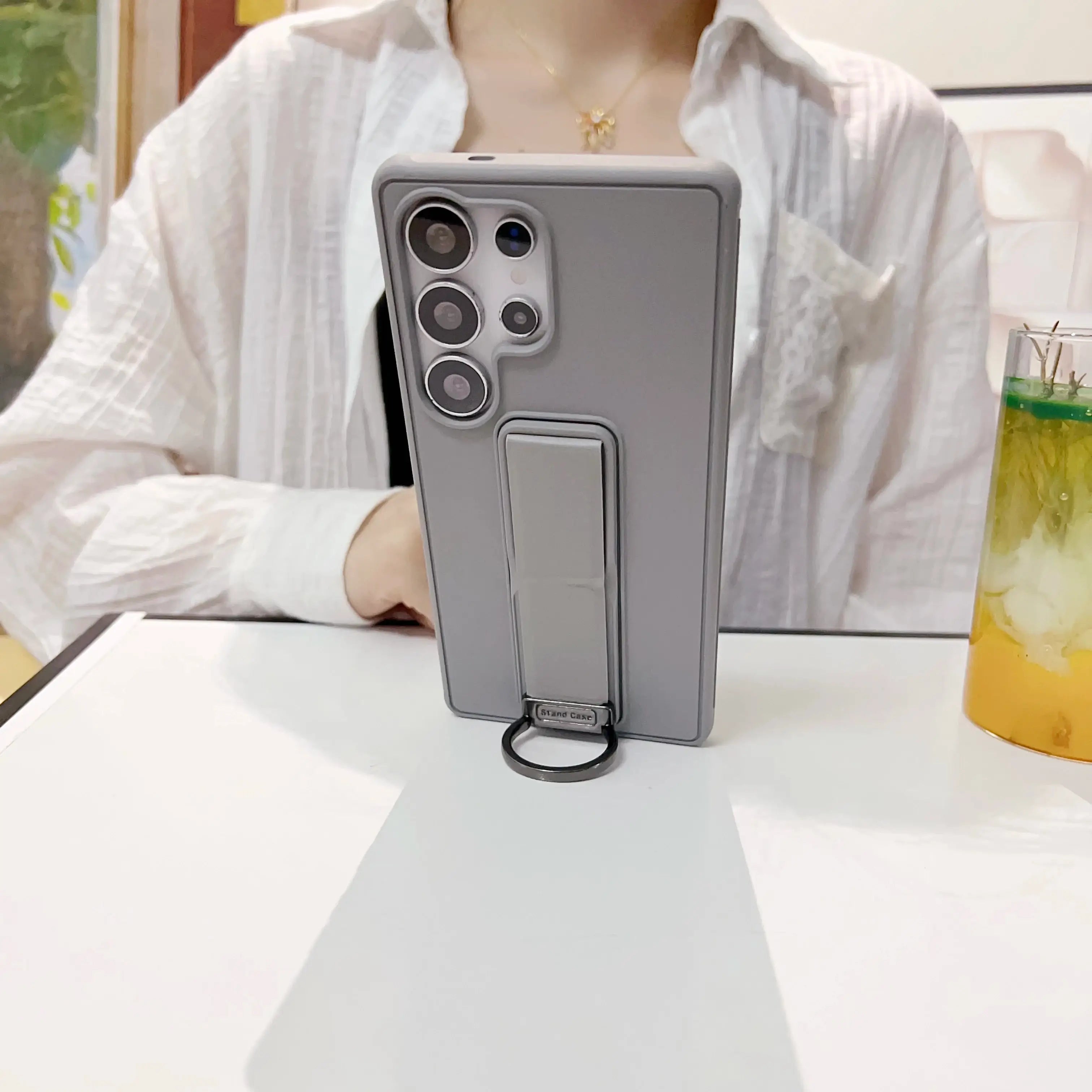 Samsung Galaxy S23, S24 or S25 Ultra Magnetic TPU+PC Protective Case with Expandable Stand