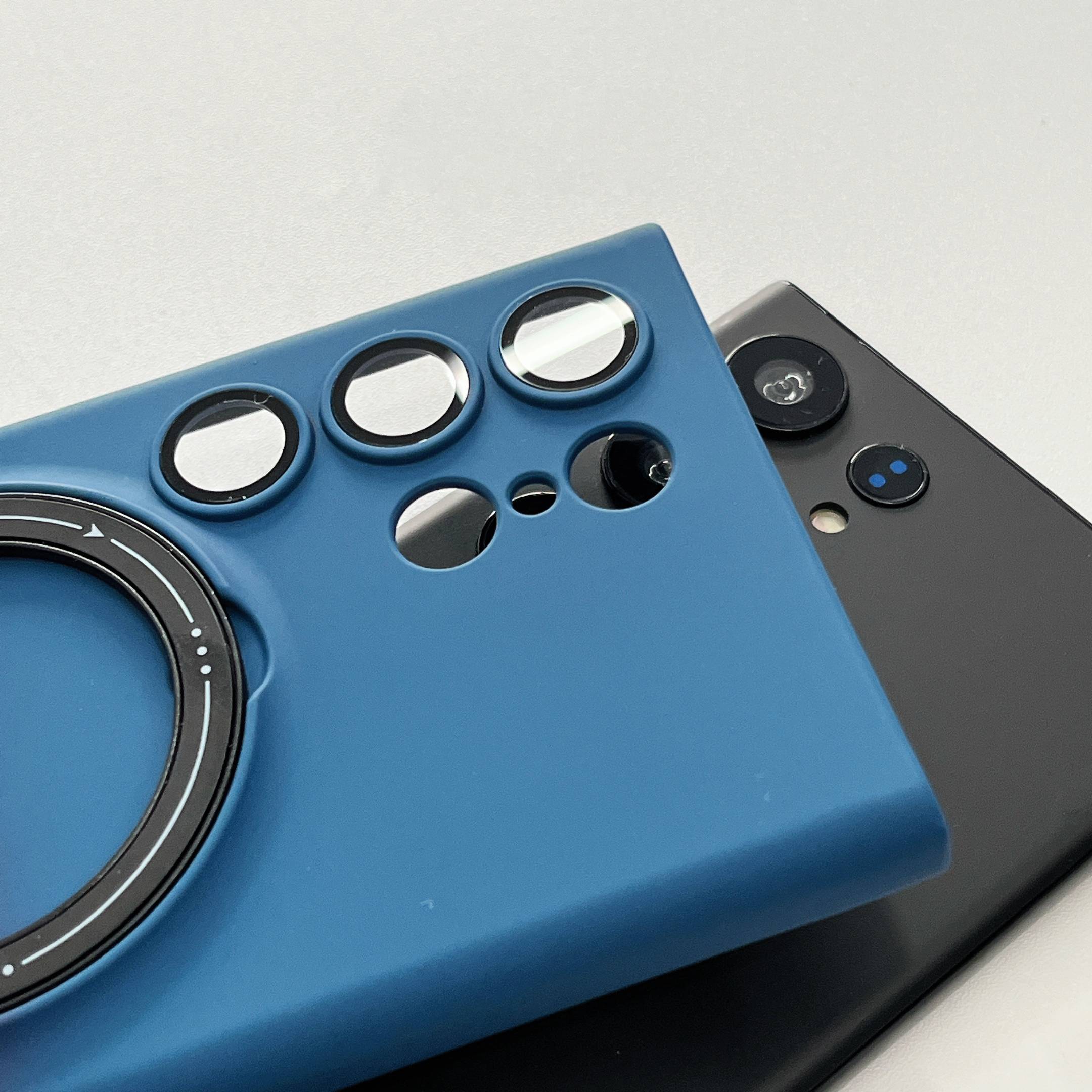 Magnetic TPU+PC Protective Case with 360° Rotating Stand (Samsung Galaxy S23 Ultra）