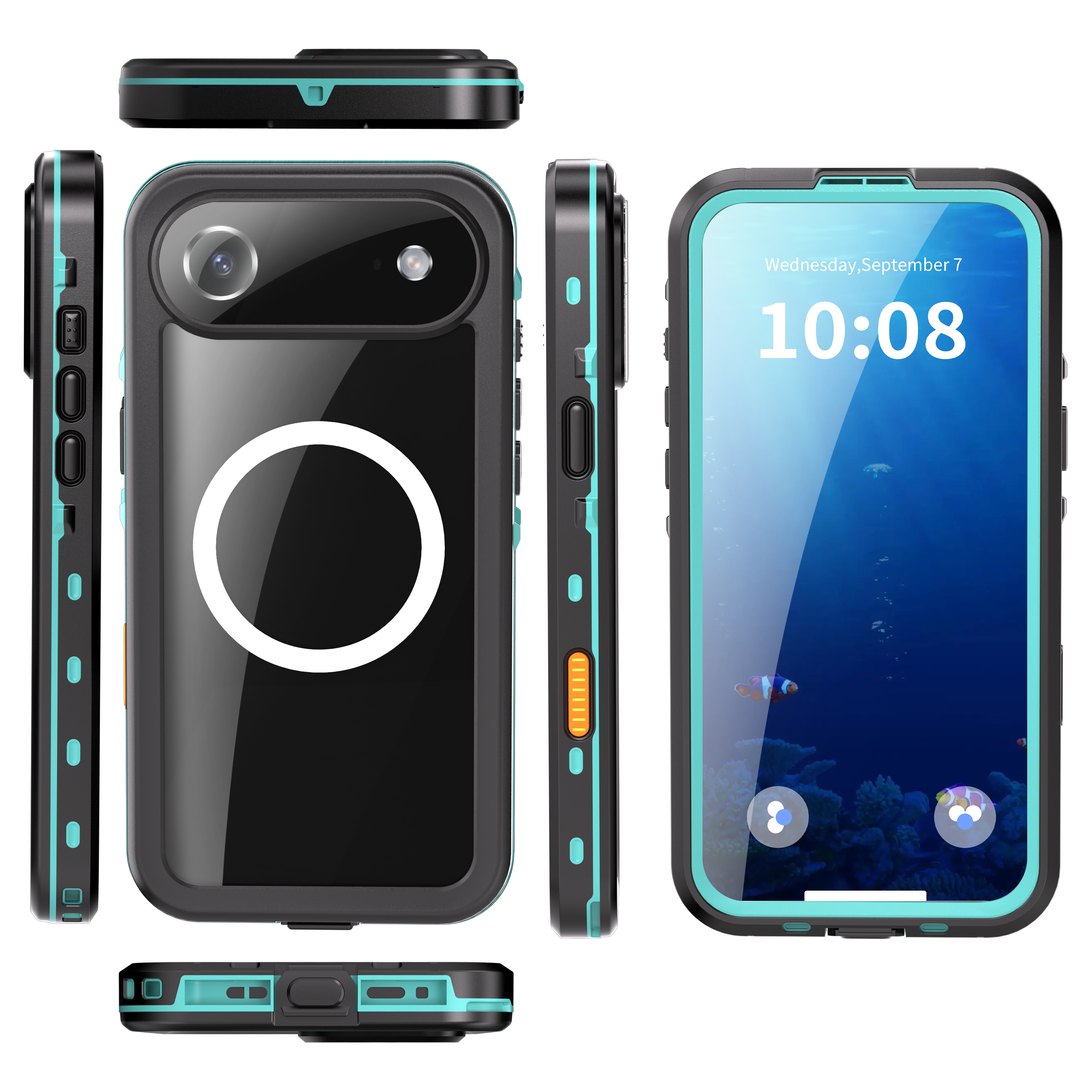 TPU+PC material snowproof, waterproof, dustproof, and shockproof phone case(iPhone 17/17 Plus/17 Pro/17 Pro Max)